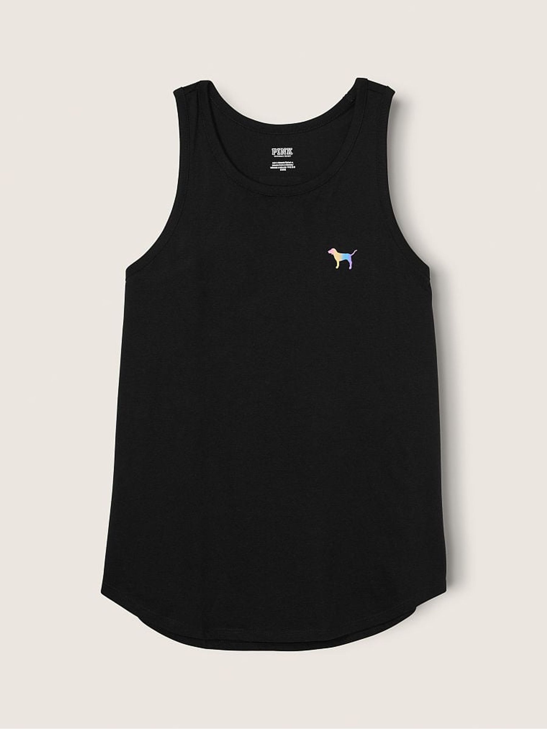 Pure Black Gradient Everyday Ringer Tank - Image 3 of 4