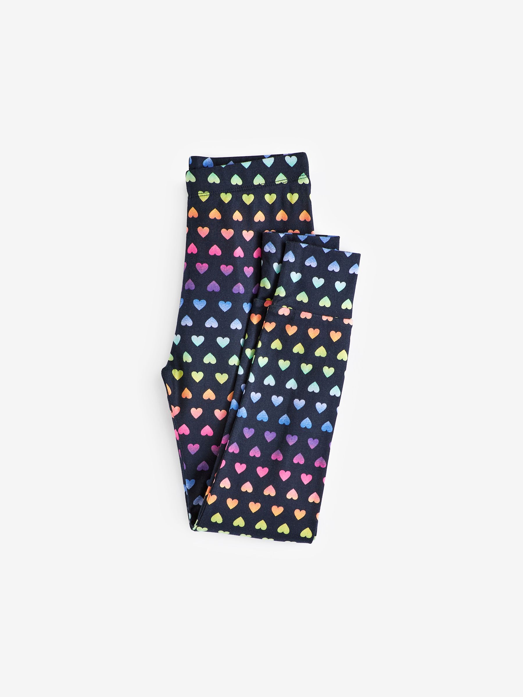 Blue Graphic Heart Print Long Sleeve Pyjamas - Image 5 of 7