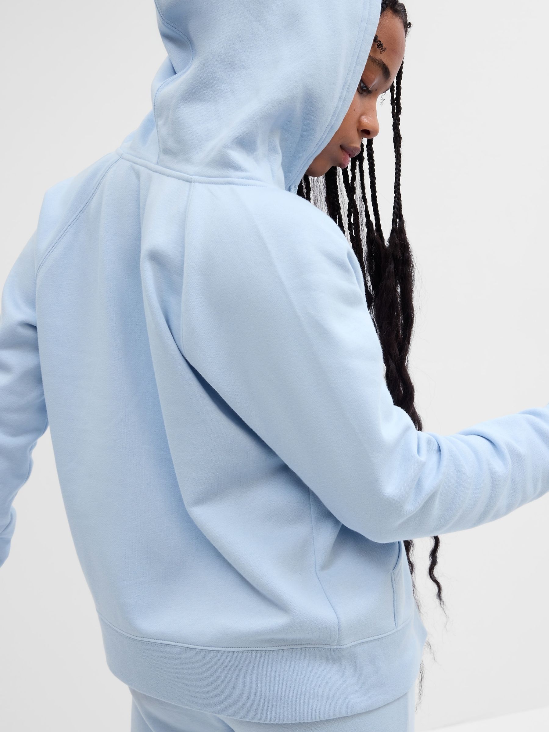 Blue Logo Zip Up Hoodie - Image 2 of 3