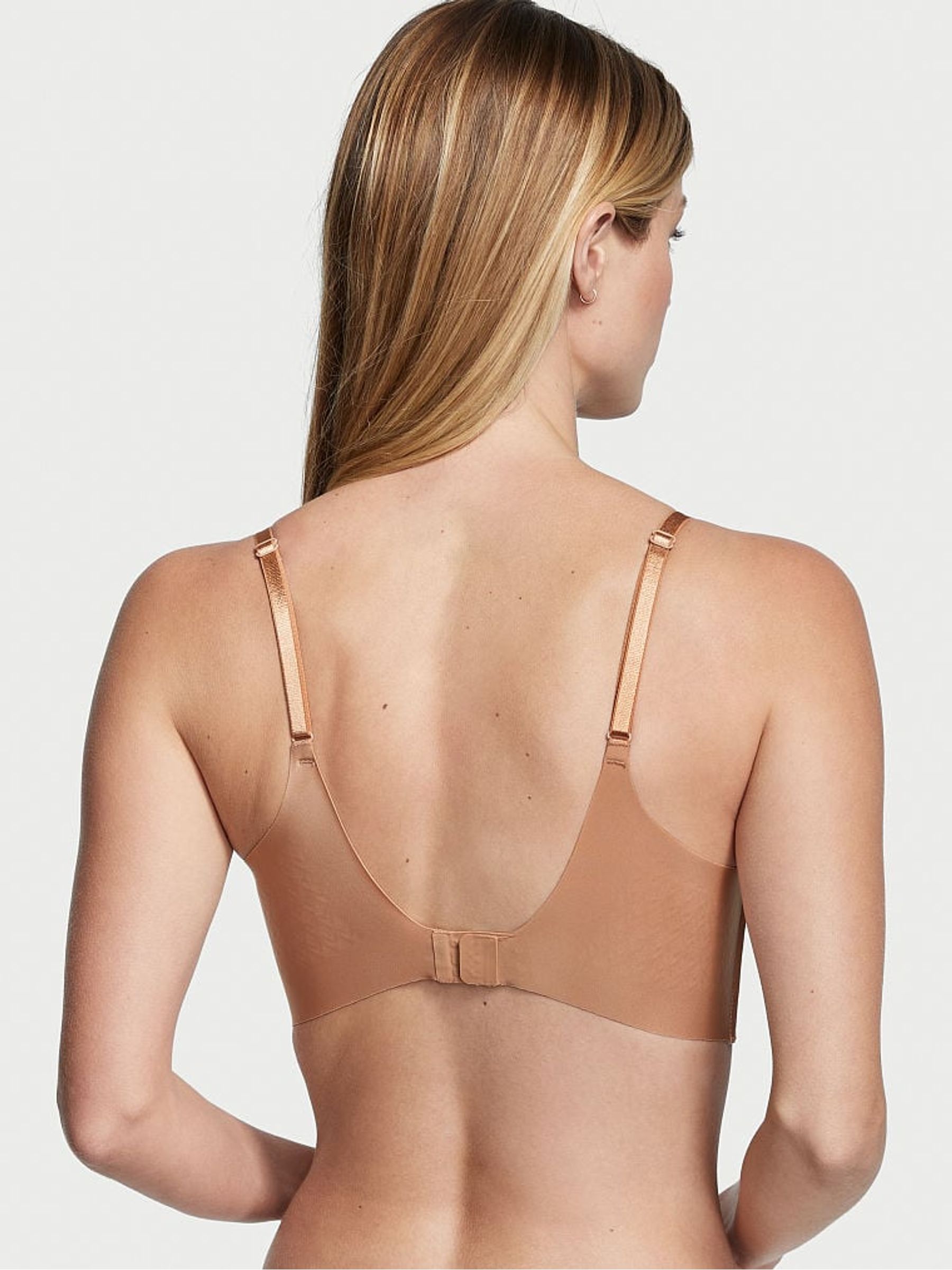 Sweet Praline Nude Plunge Low Back Bra - Image 2 of 4