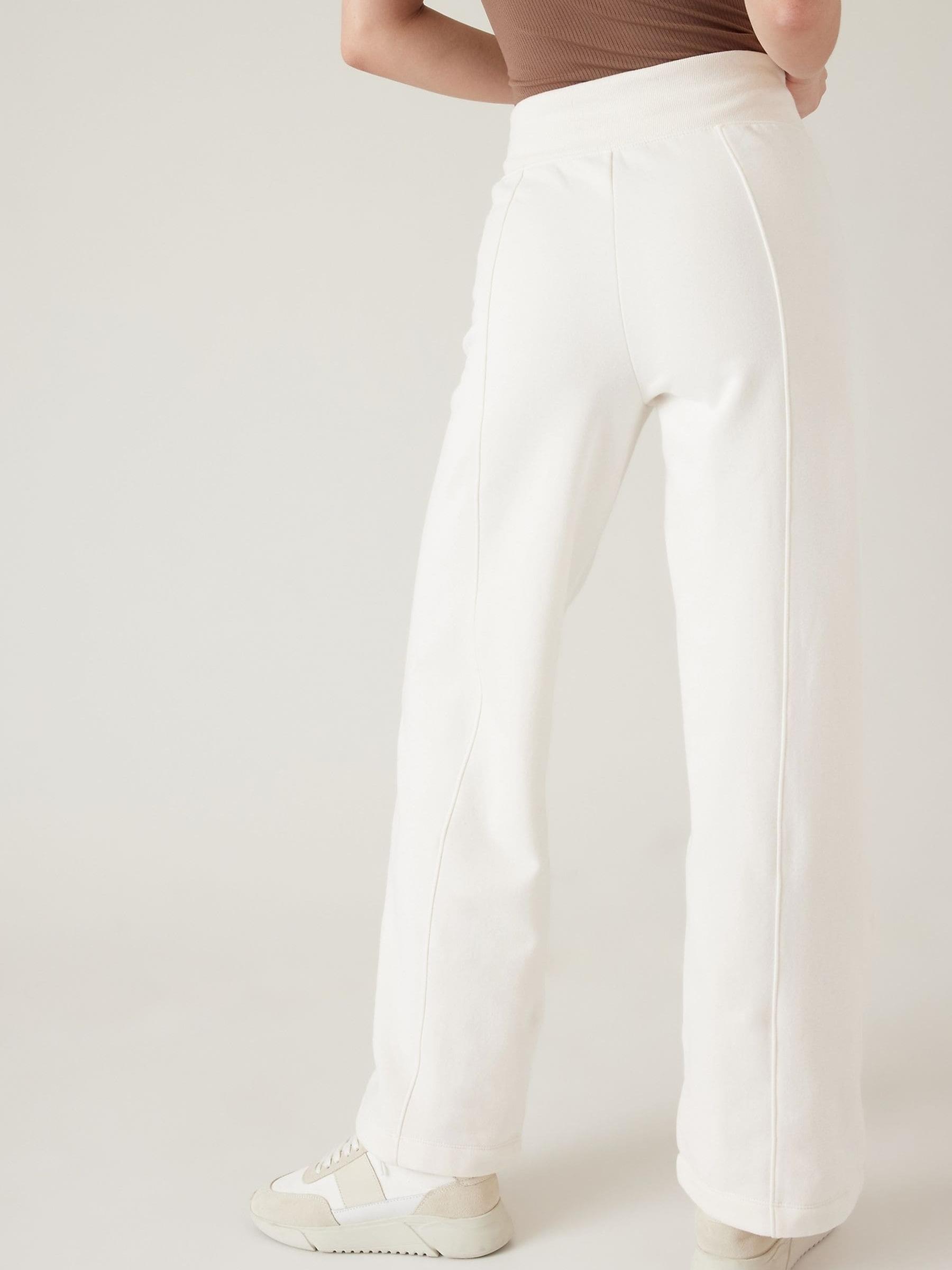Athleta Cream Straight Leg Sweatpant Joggers - Image 4 of 5