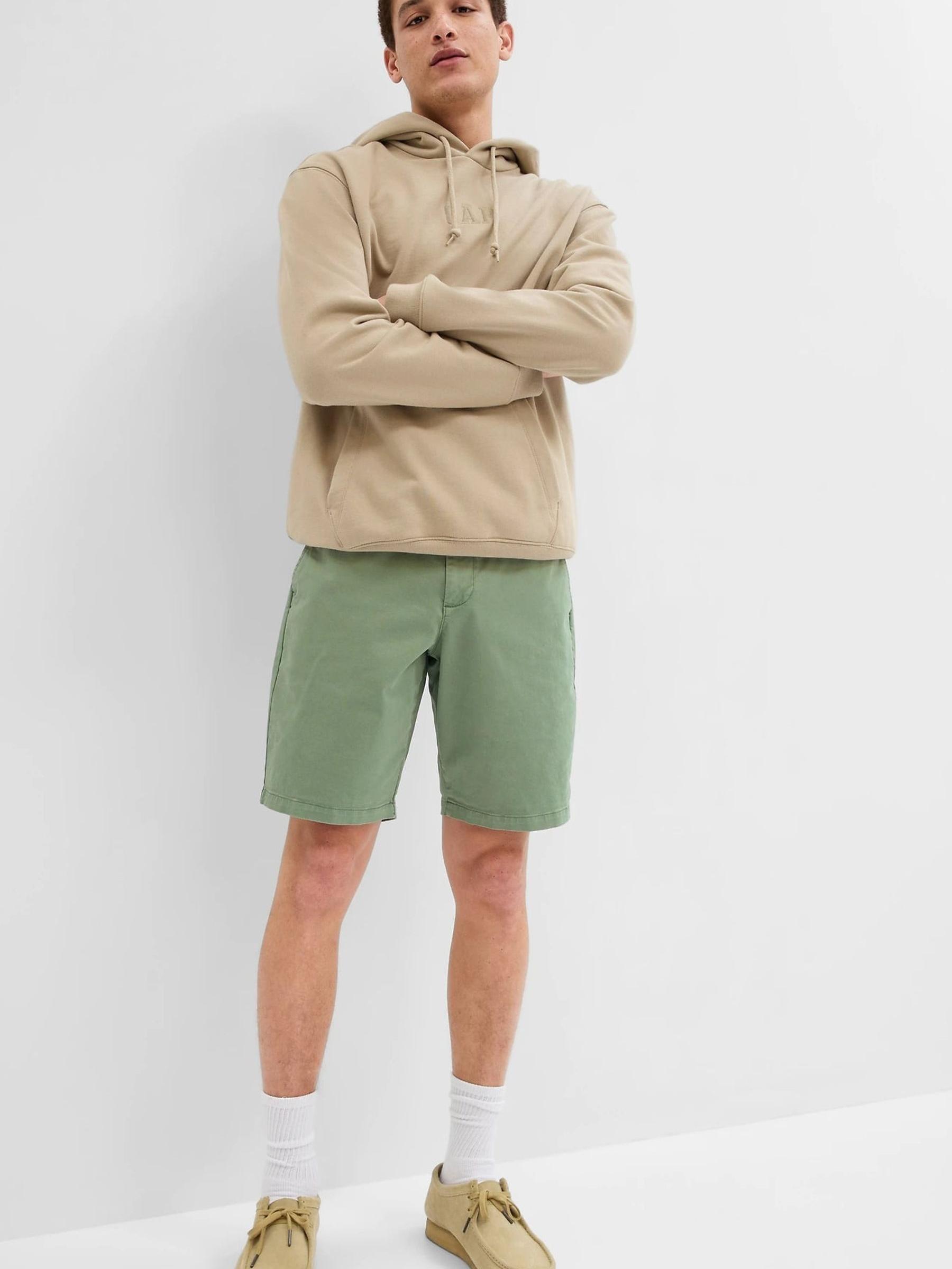 Green 10" Vintage Chino Shorts - Image 3 of 5