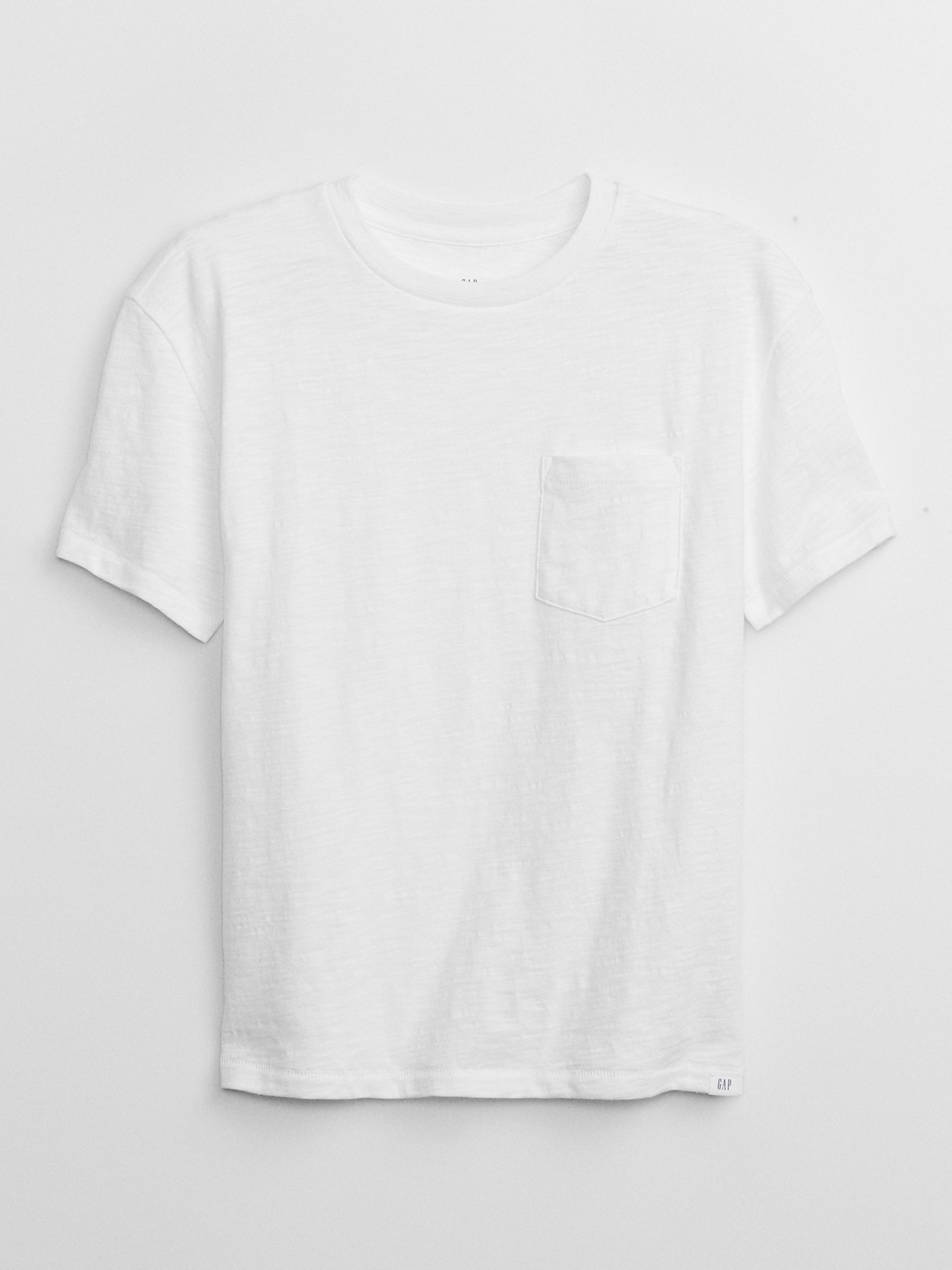 White Pocket Short Sleeve Crew Neck T-Shirt (4-13yrs) - Image 1 of 3