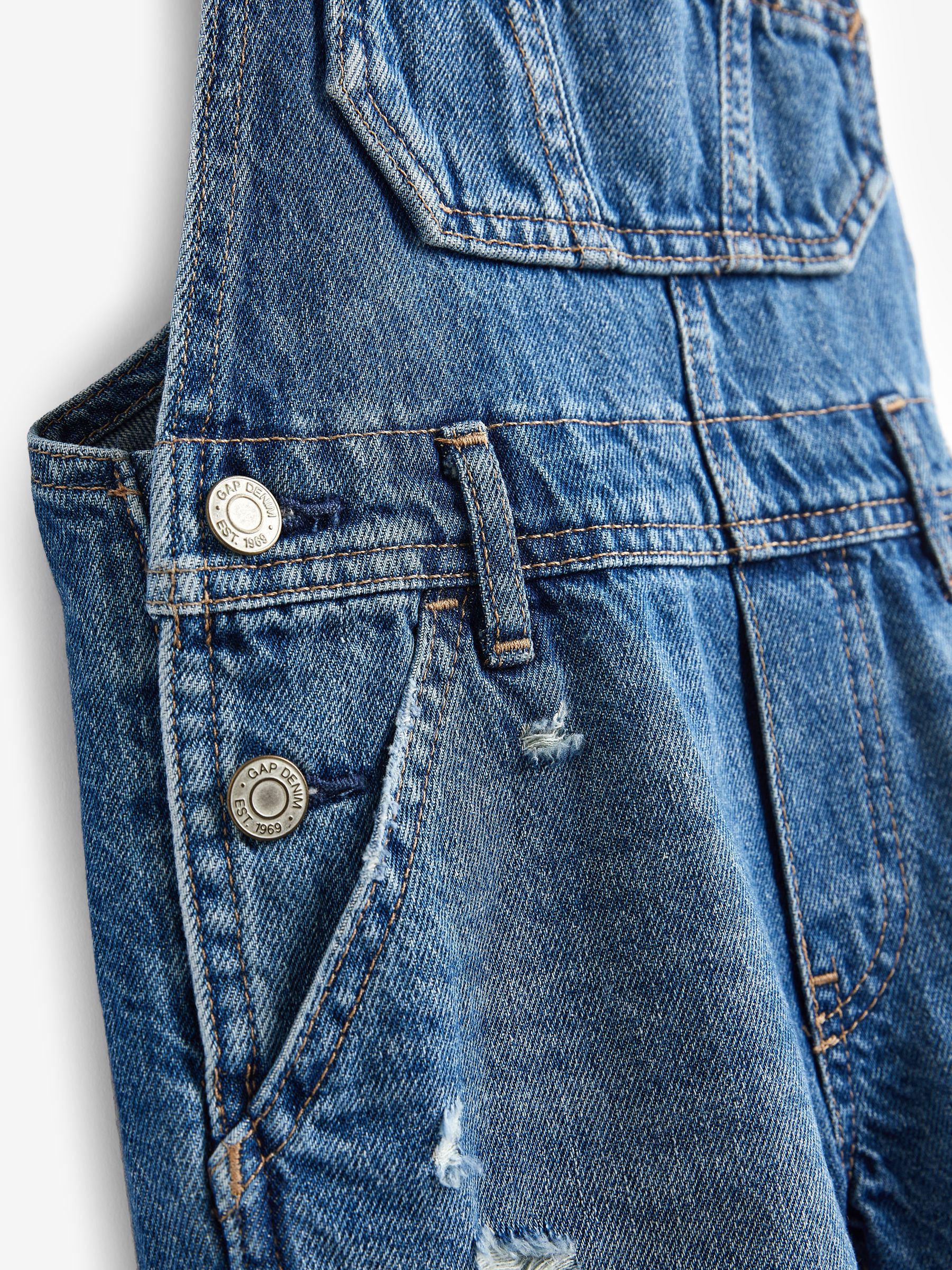 Blue Denim Dungarees - Image 3 of 3