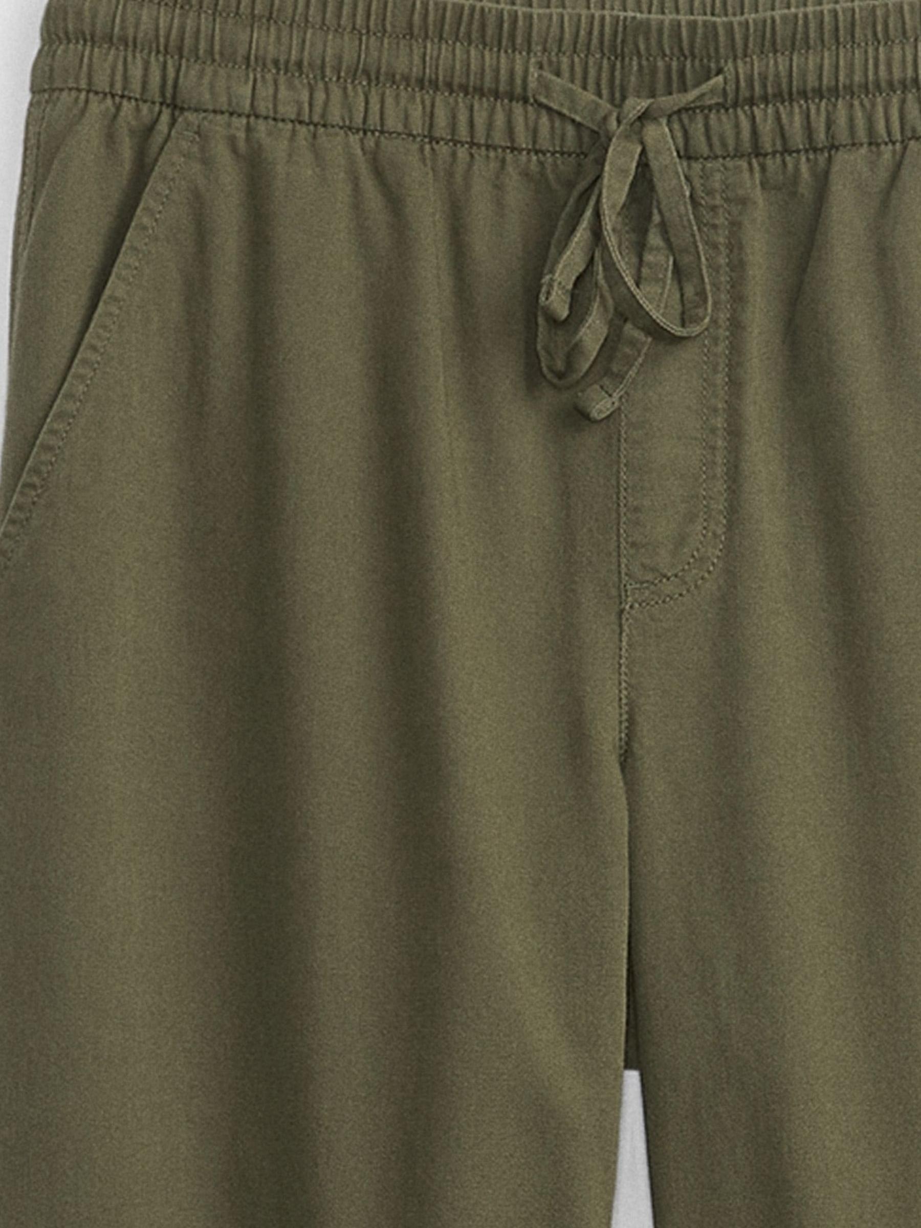 Khaki Green Easy Straight Pull-On Trousers - Image 4 of 4