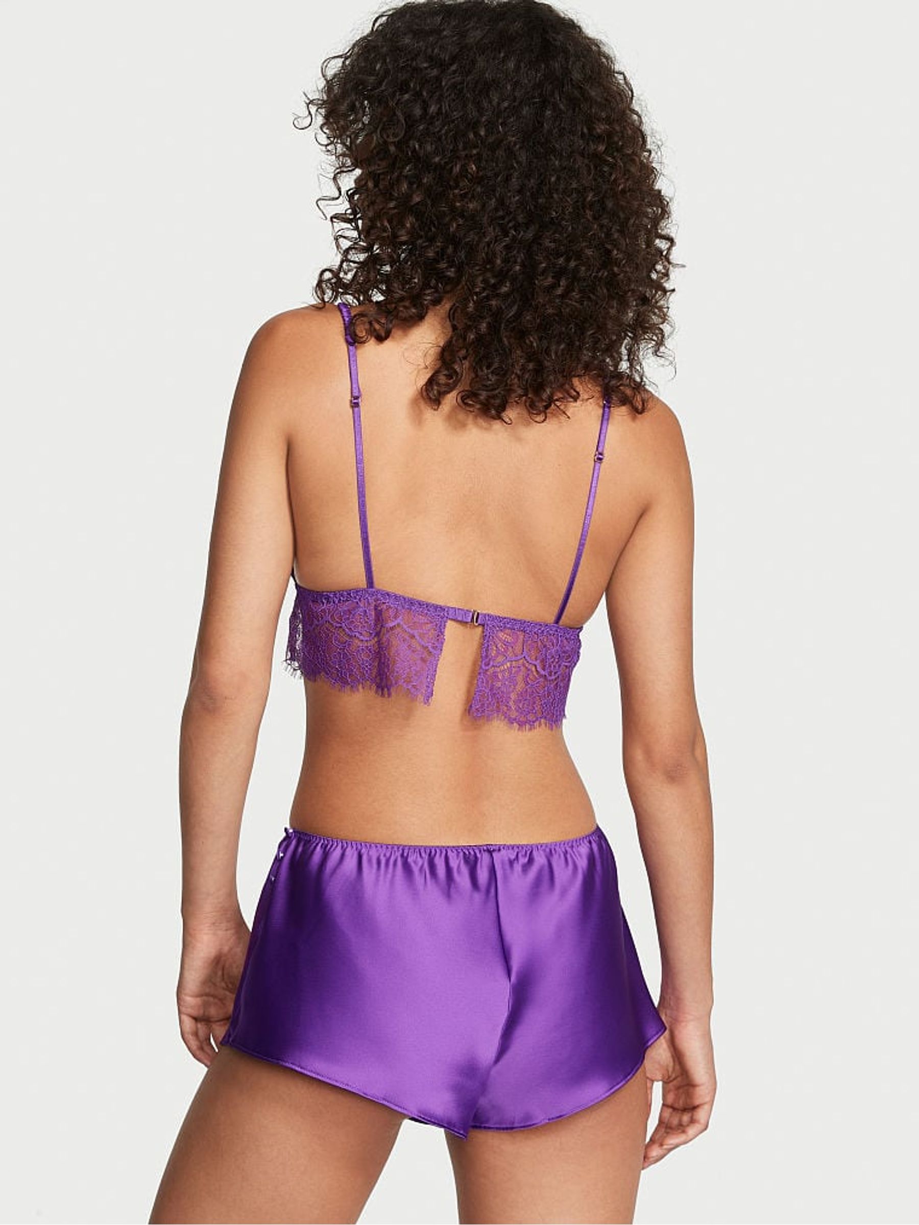 Violetta Purple Lace Cami Set - Image 2 of 3