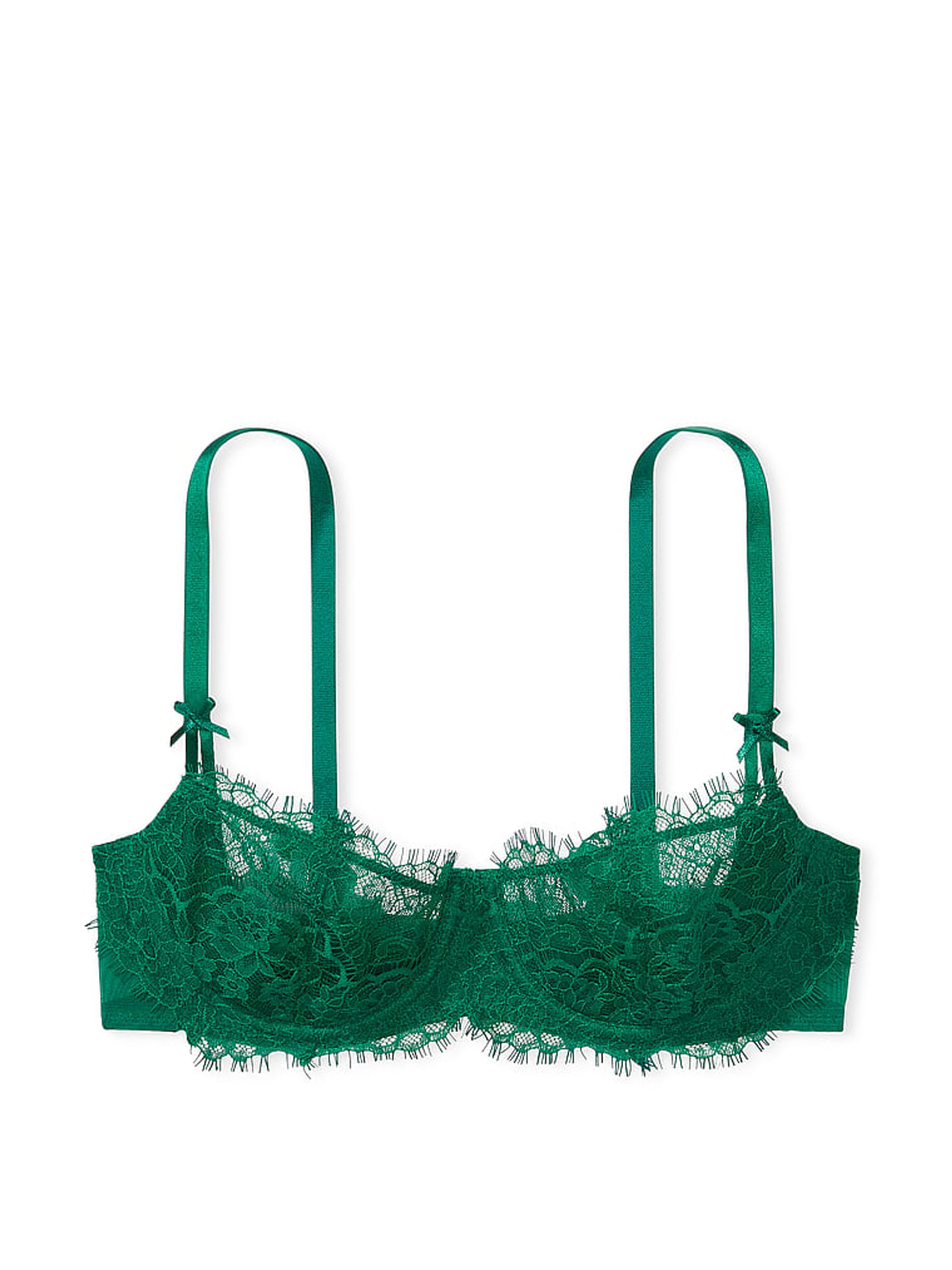 Spruce Green Lace Unlined Balcony Bra - Image 3 of 3