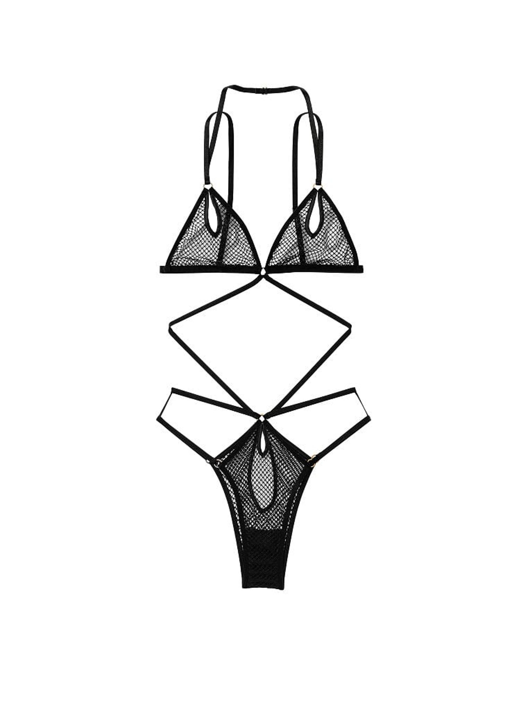 Black Fishnet Bodysuit - Image 3 of 3