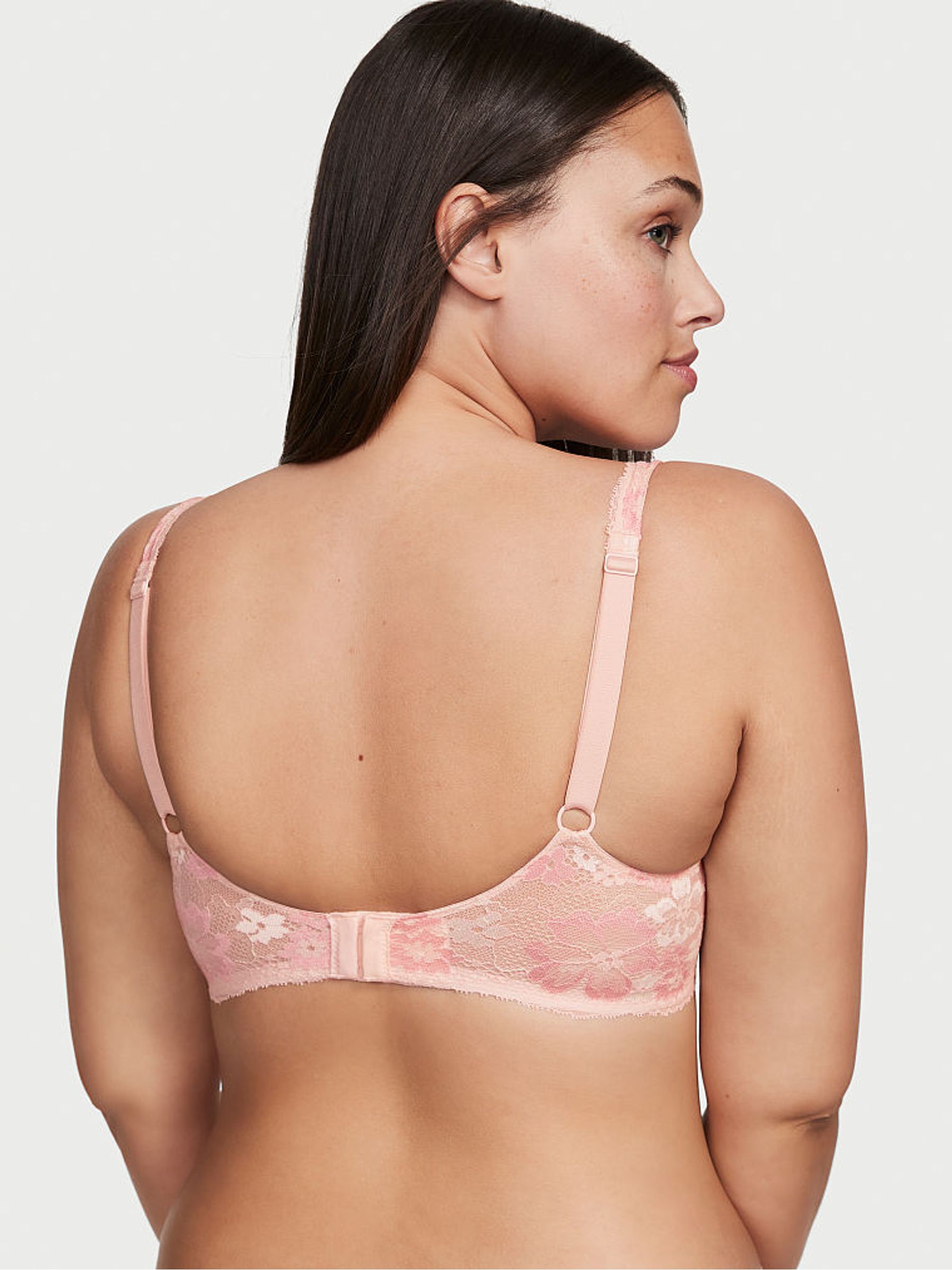 Purest Pink Lace Unlined Demi Bra - Image 2 of 3