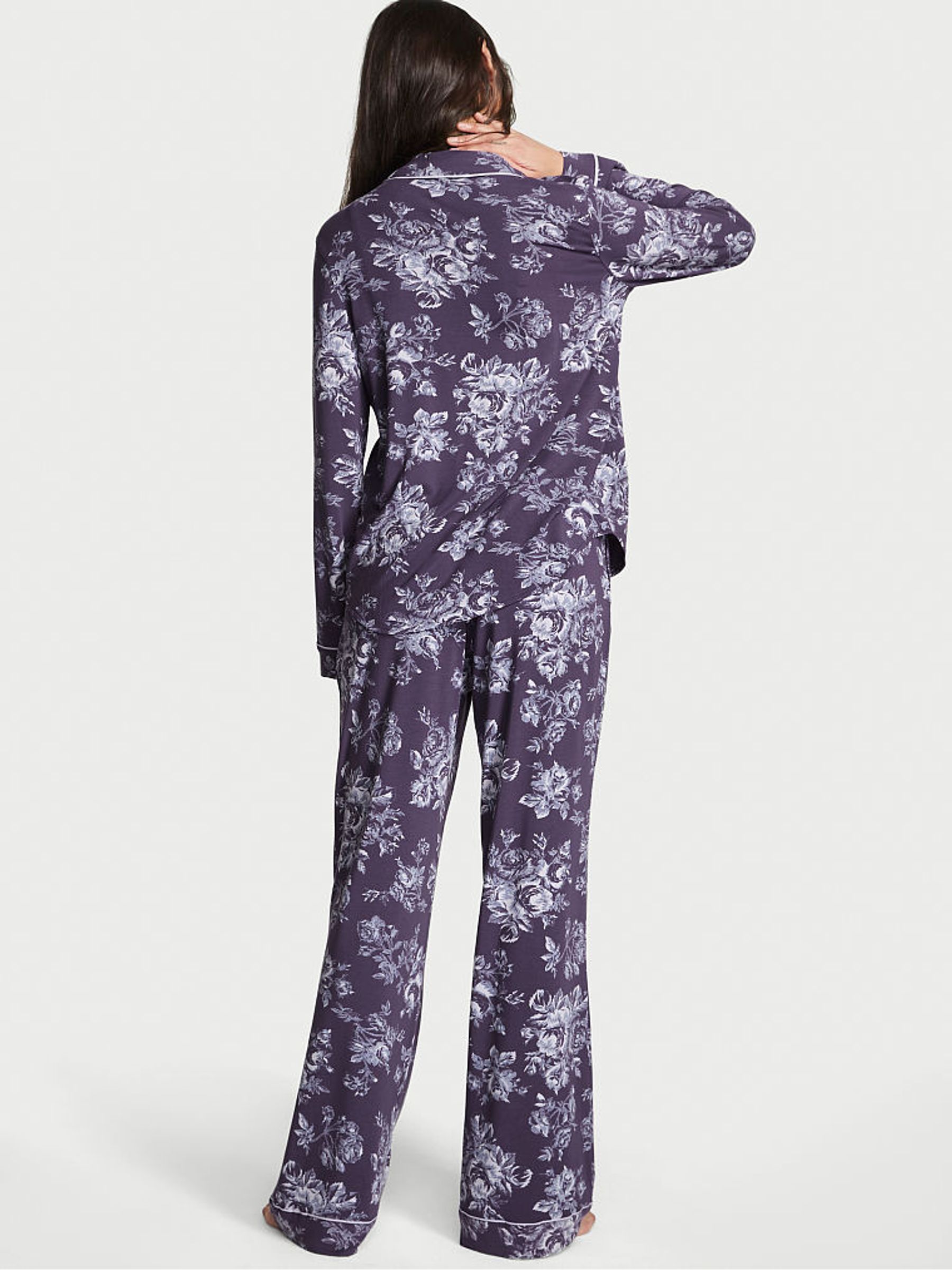 Valiant Purple Rose Toile Modal Long Pyjamas - Image 2 of 3