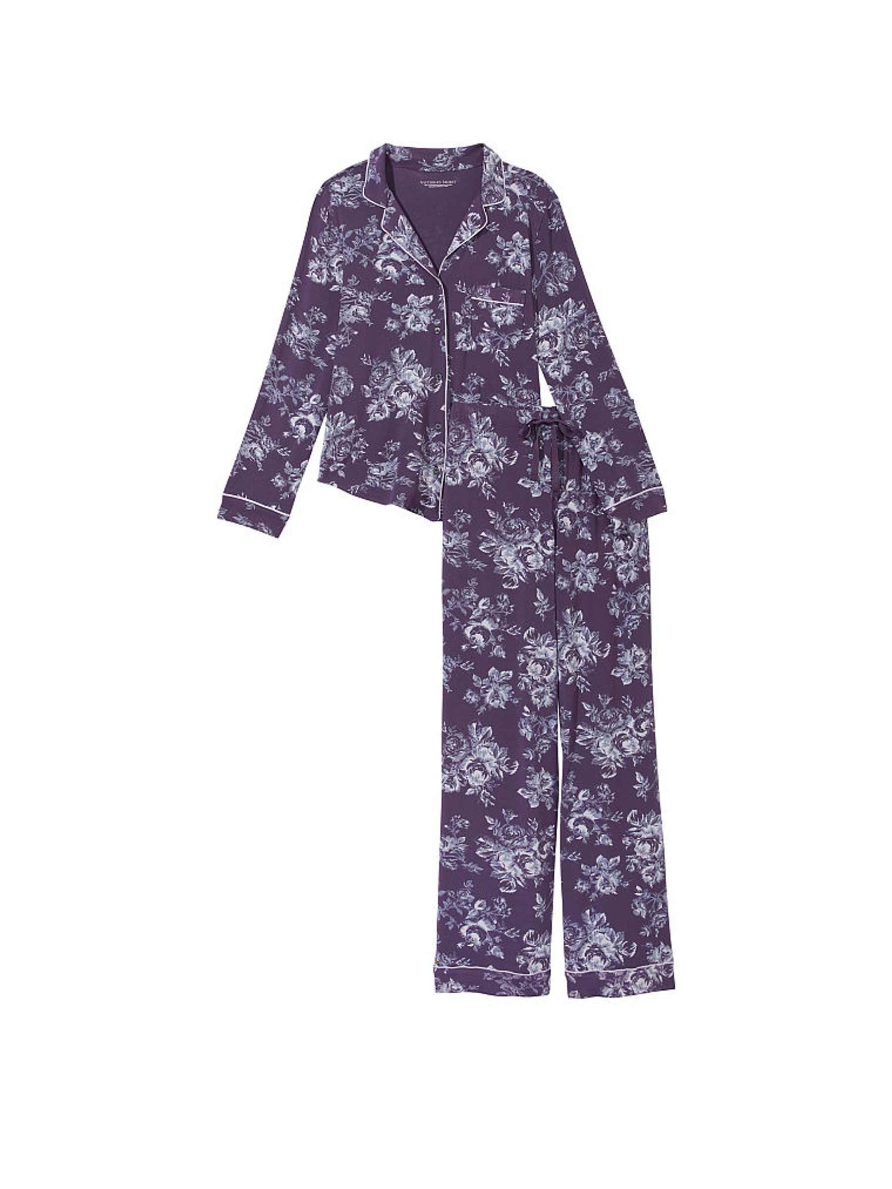 Valiant Purple Rose Toile Modal Long Pyjamas - Image 3 of 3