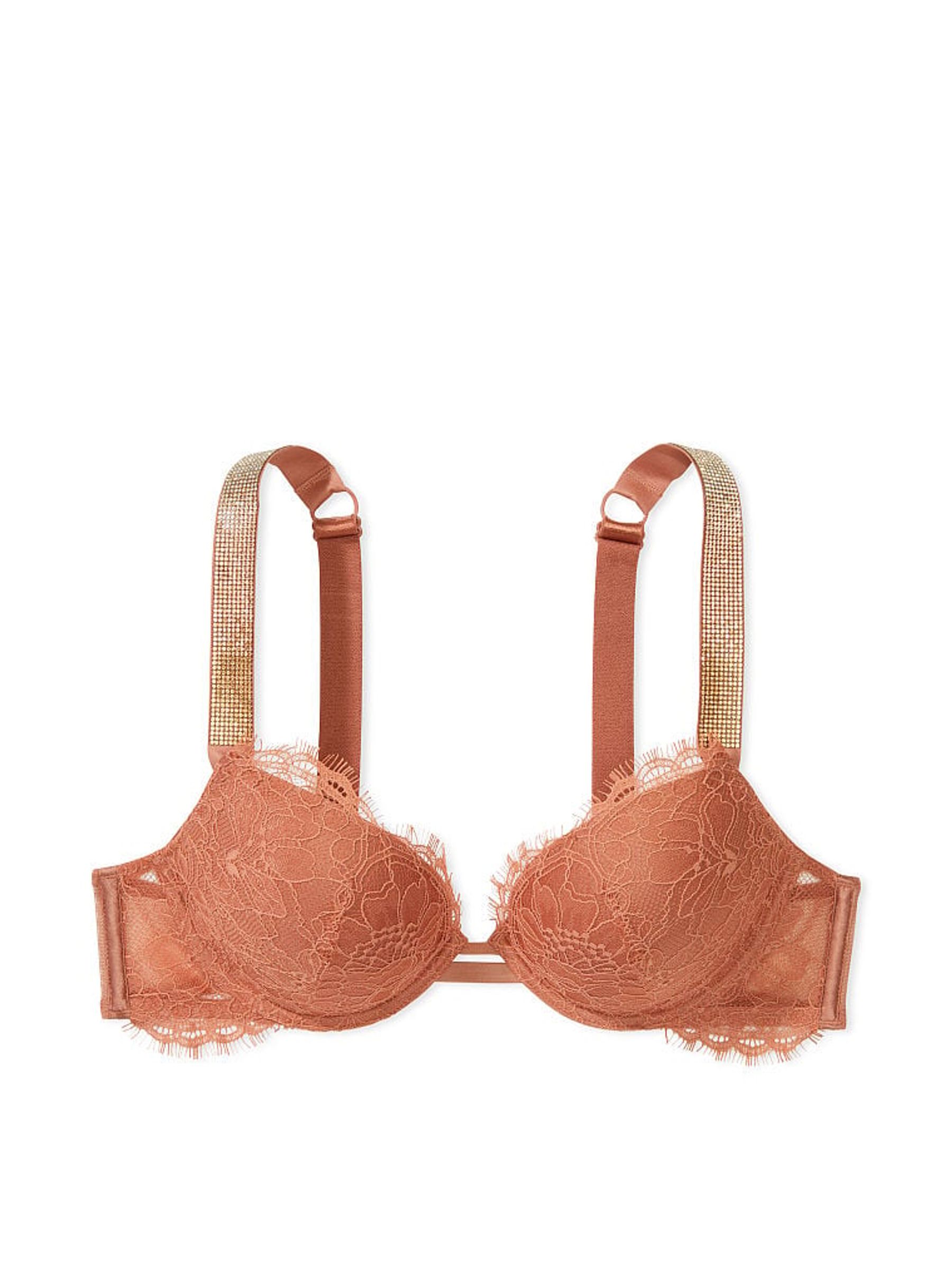 Chemise Nude Lace Shine Strap Push Up Bra - Image 3 of 3