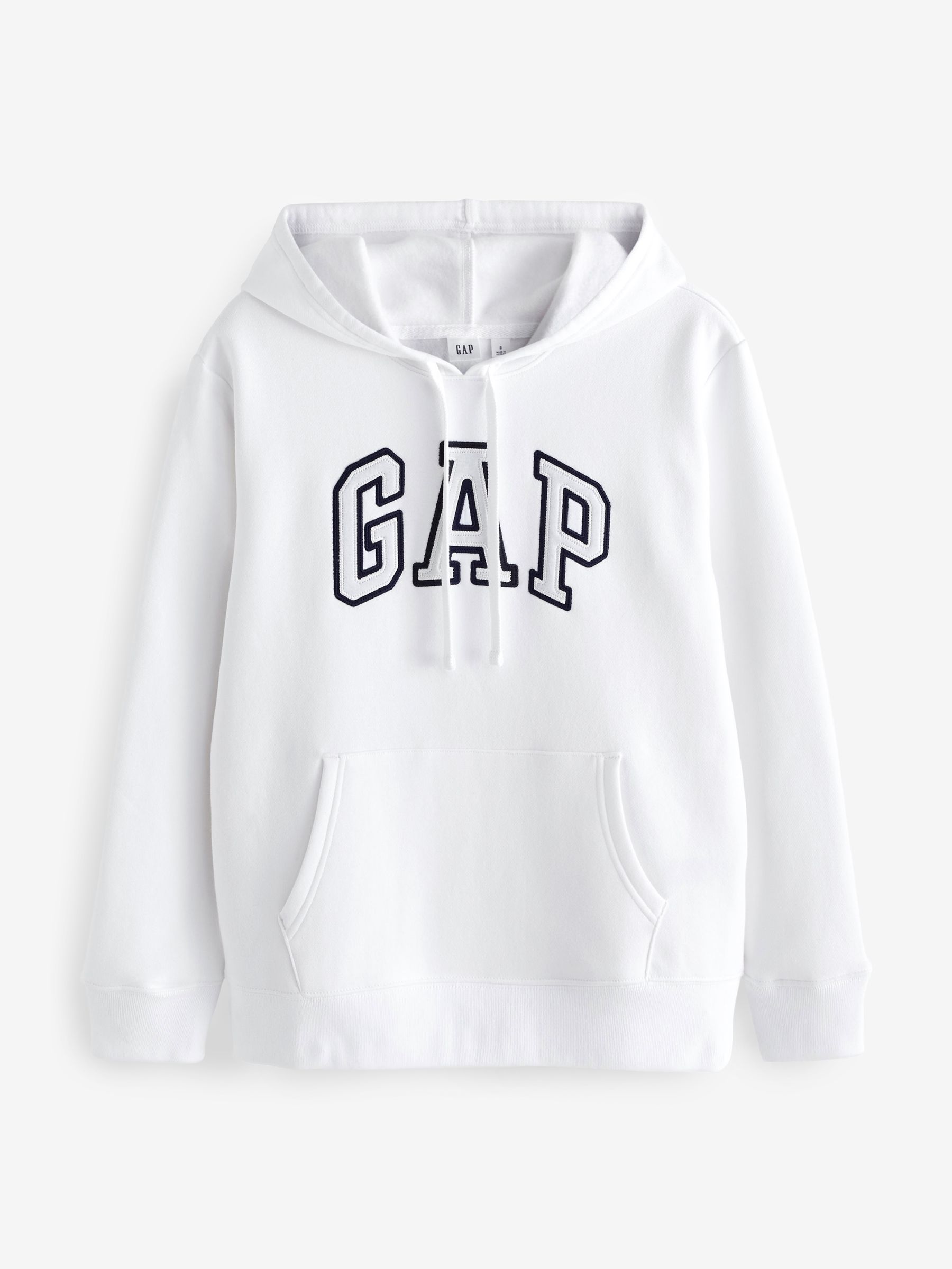 White Arch Logo Fleece Hoodie - Image 4 of 4