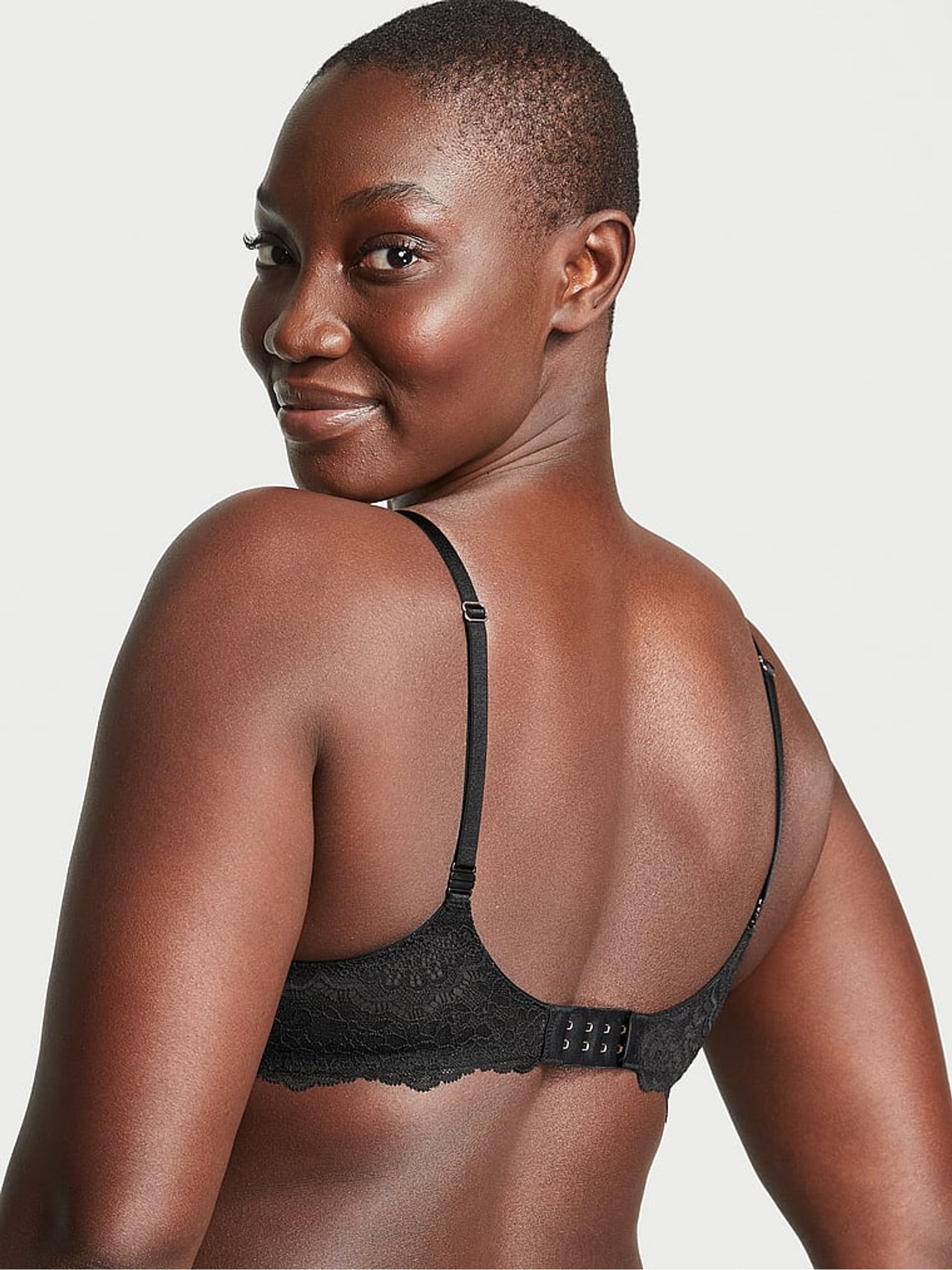 Black Pure Smooth Unlined Balcony Bra - Image 2 of 3