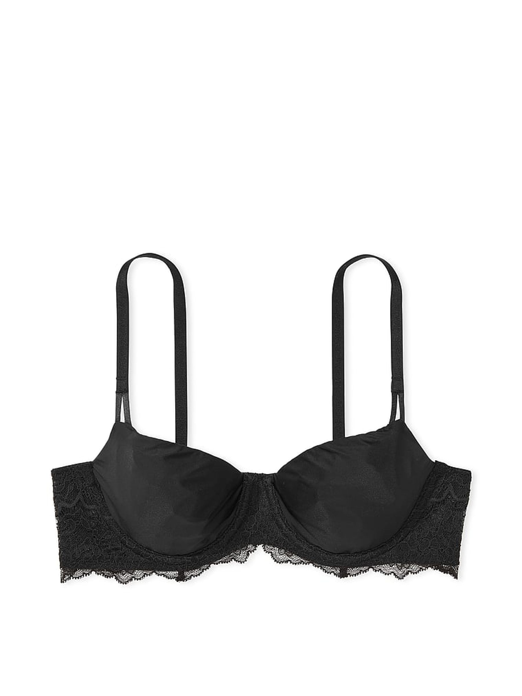 Black Pure Smooth Unlined Balcony Bra - Image 3 of 3
