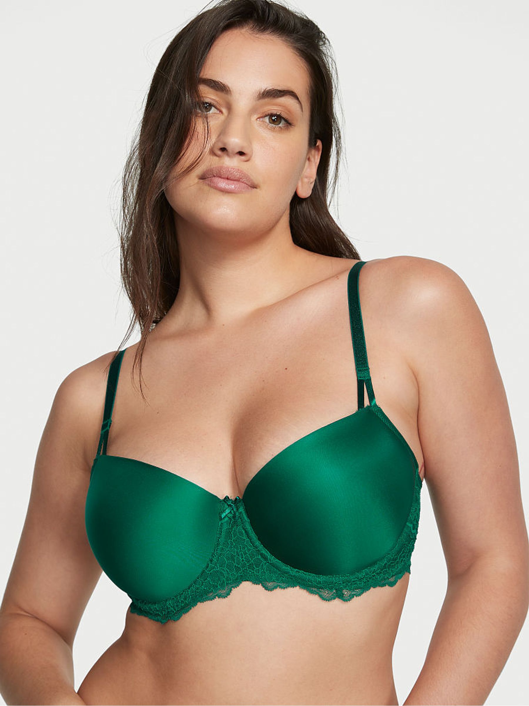Spruce Green Smooth Lightly Lined Demi Bra - Image 1 of 3