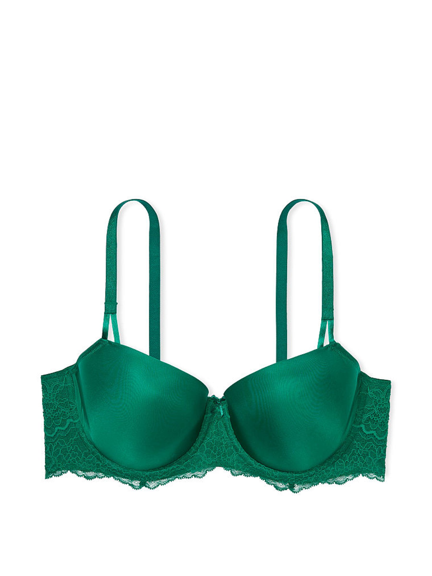 Spruce Green Smooth Lightly Lined Demi Bra - Image 3 of 3