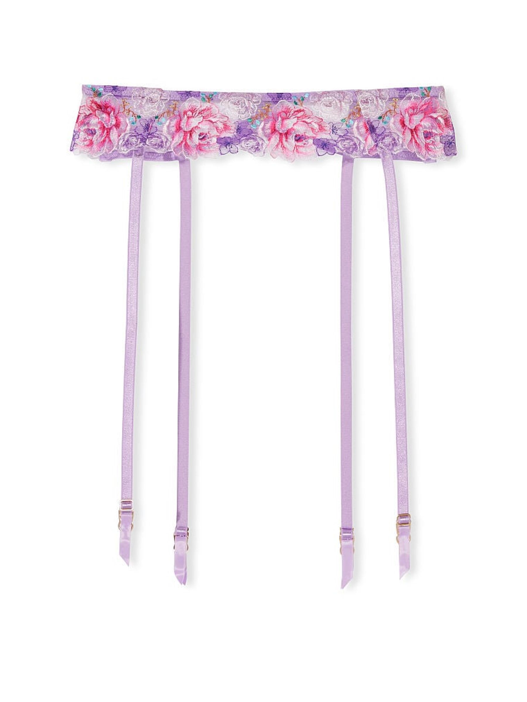 Jasmine Purple Embroidered Suspenders - Image 3 of 4