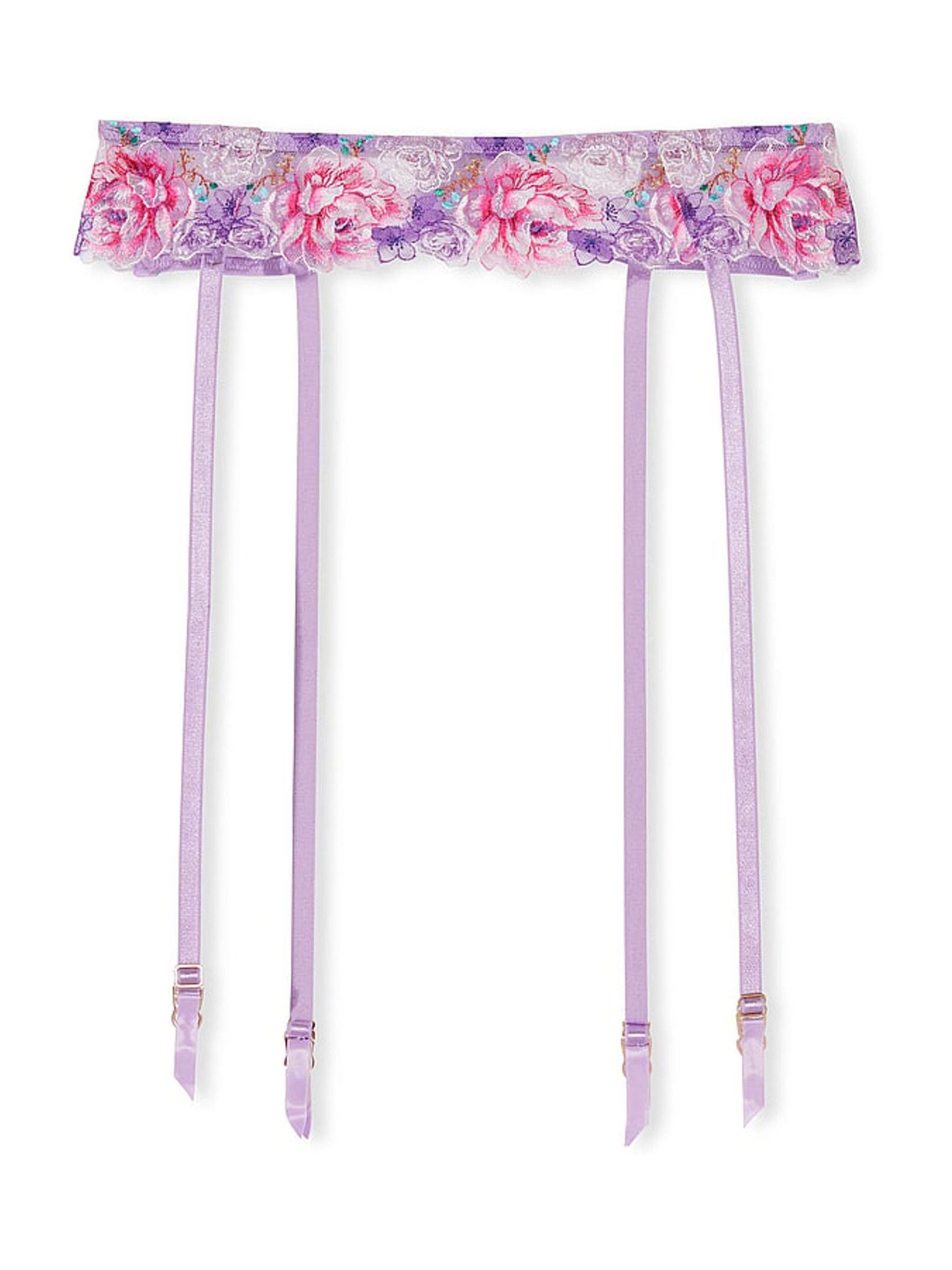 Jasmine Purple Embroidered Suspenders - Image 3 of 3