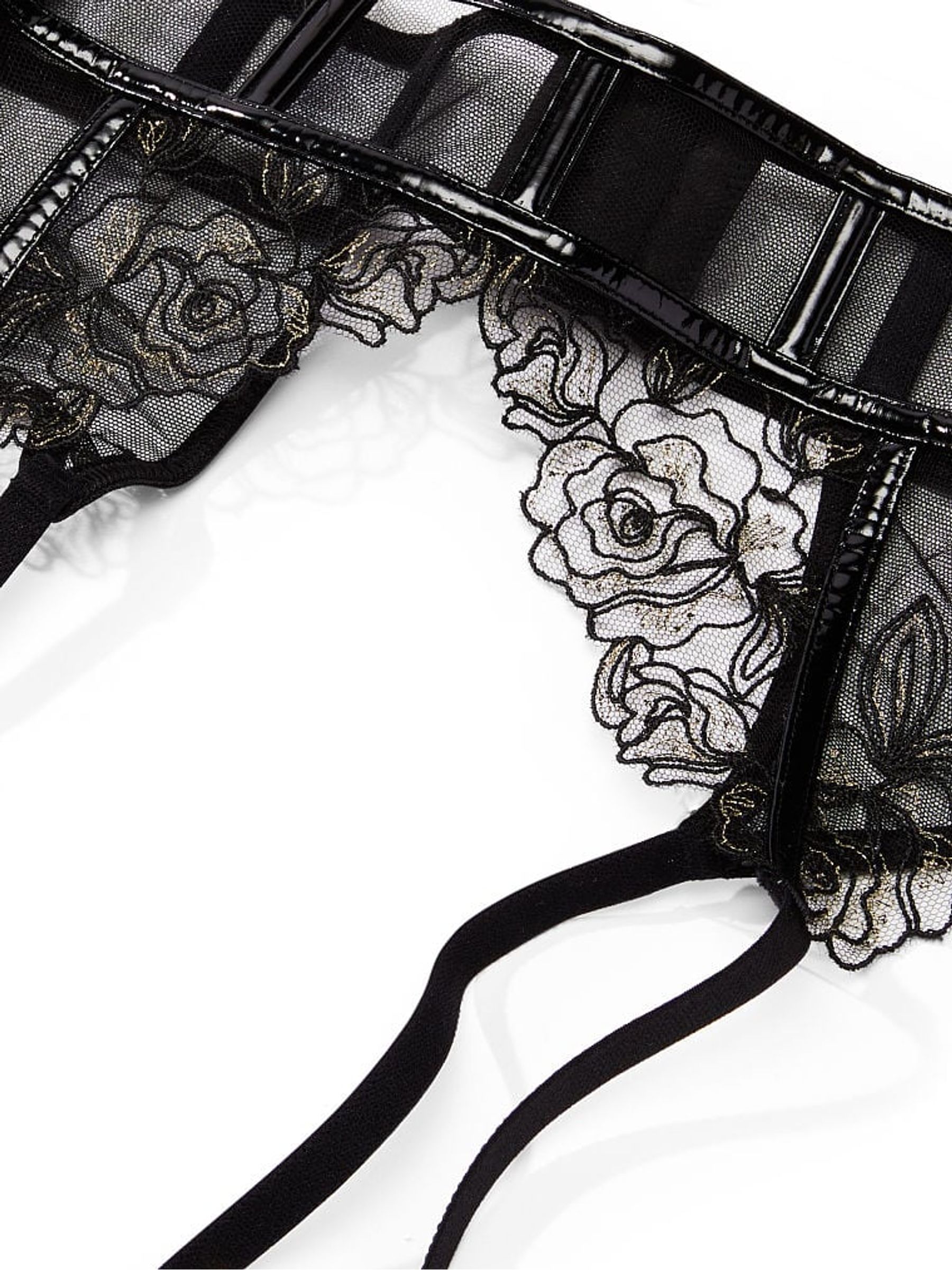 Black Patent Leather Garter - Image 4 of 4