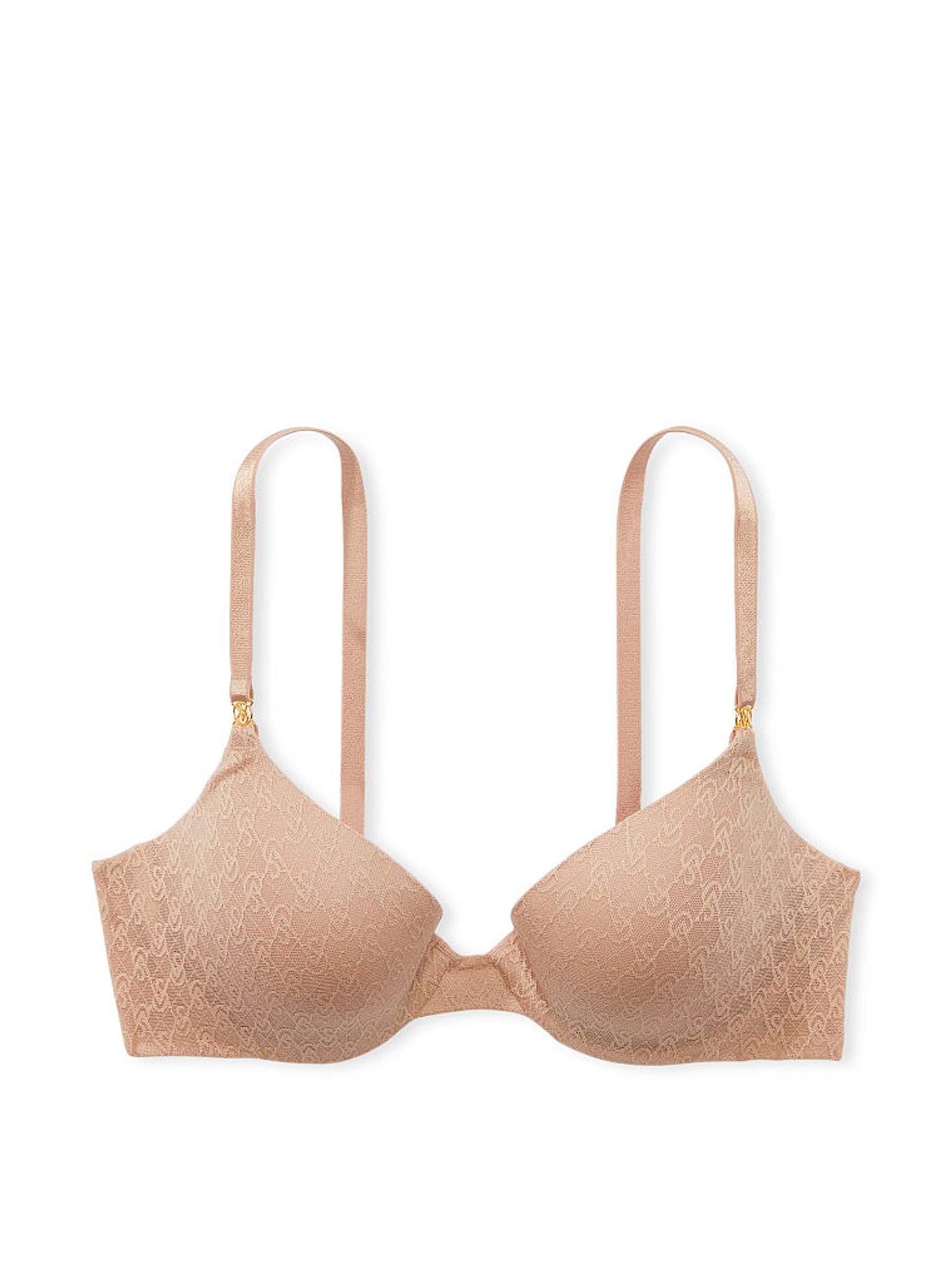 Praline Nude Lace Icon Push Up Demi Bra - Image 3 of 4