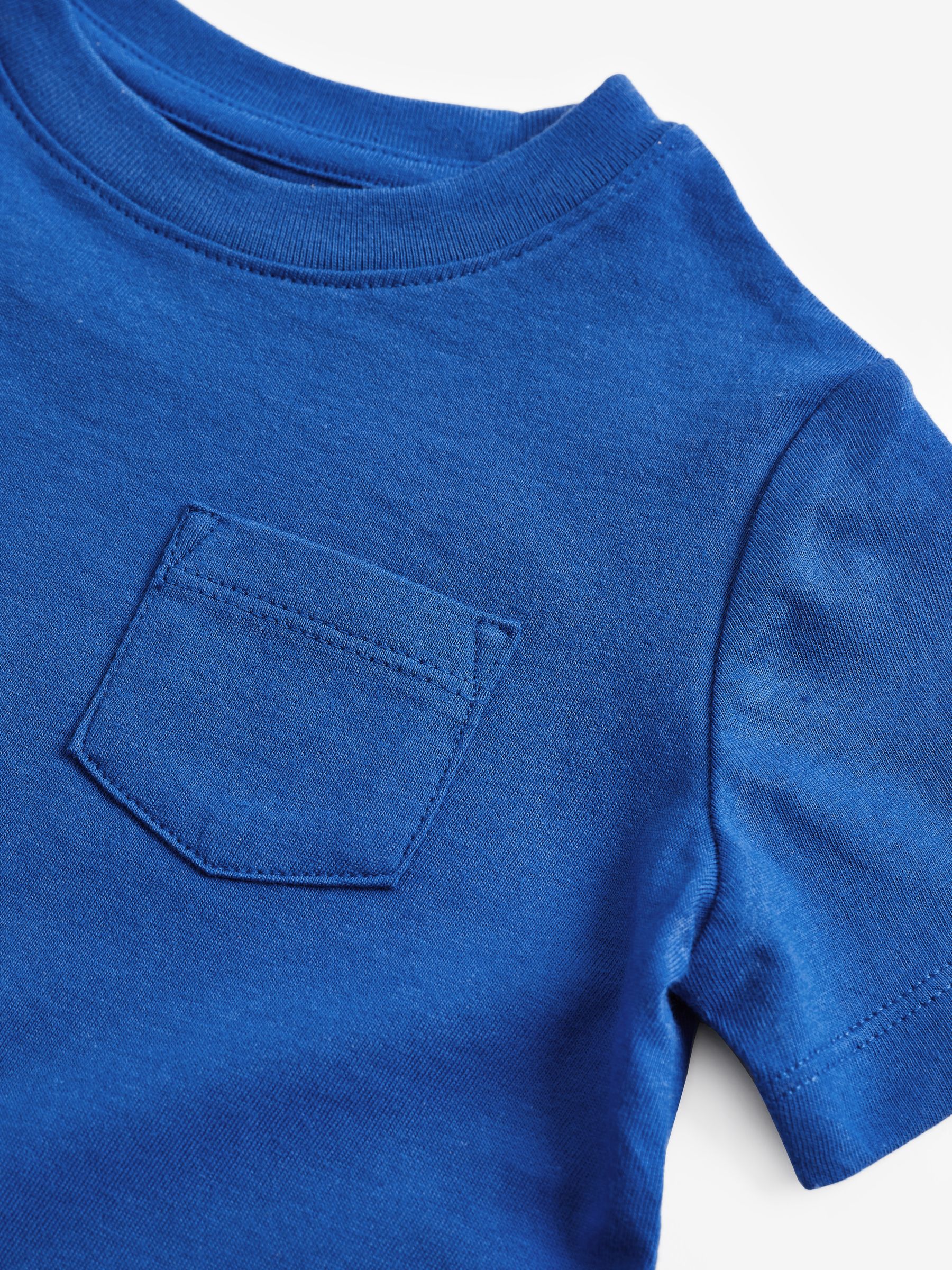 Mid Blue Pocket Short Sleeve Crew Neck T-Shirt - Image 2 of 2
