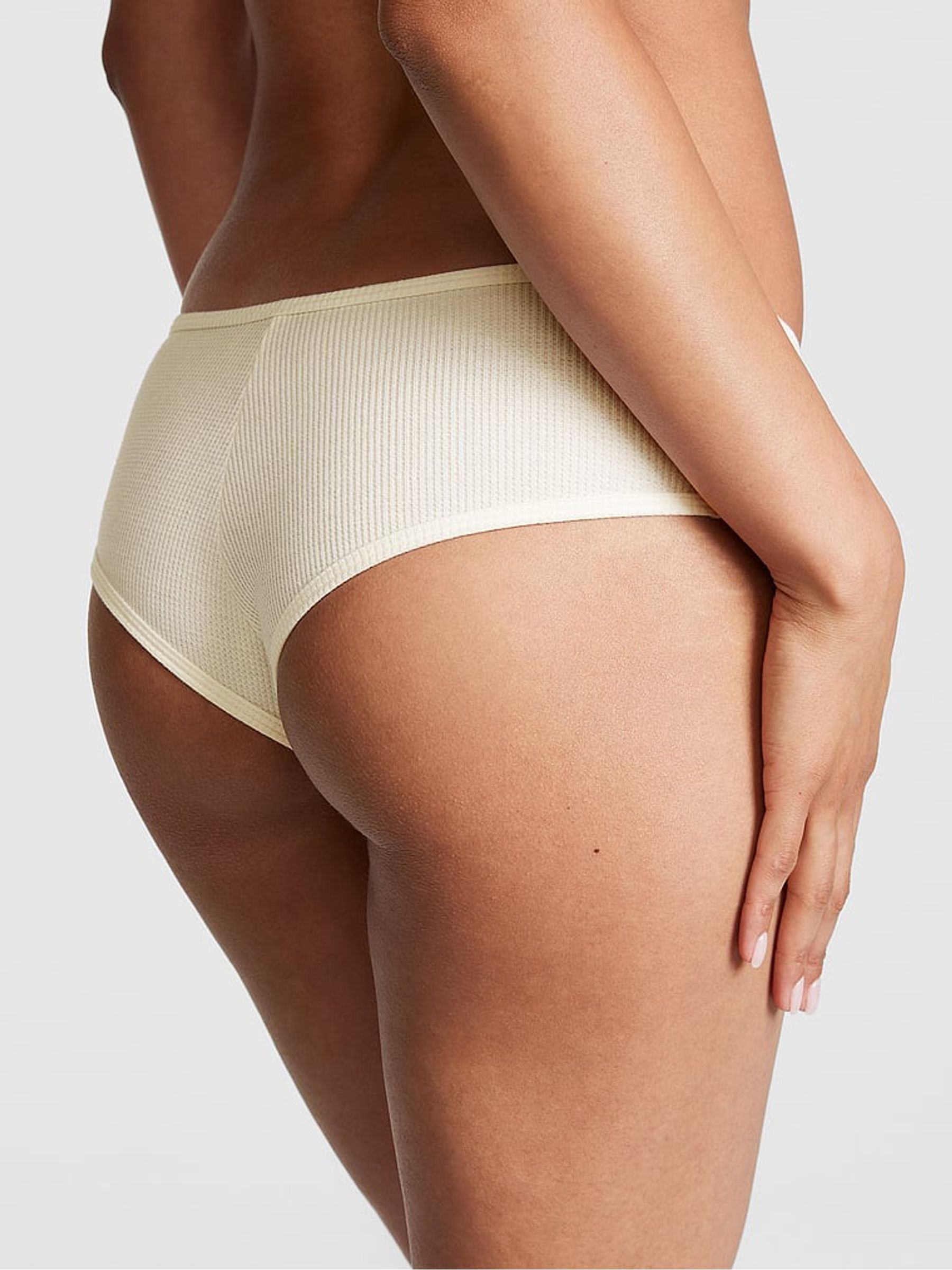 Creamer White Waffle Cotton Cheekster Knickers - Image 2 of 3