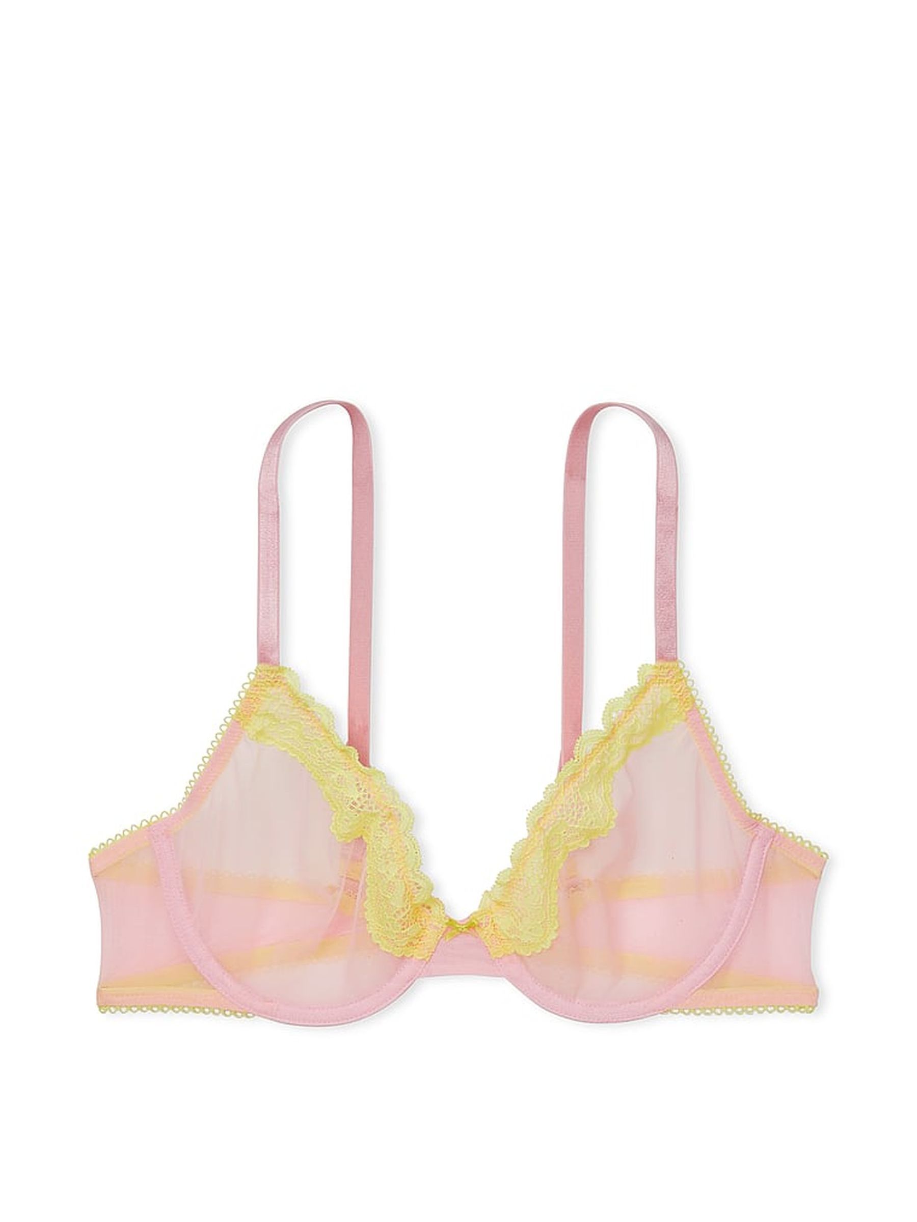 Pretty Blossom Pink Unlined Demi Bra - Image 1 of 3