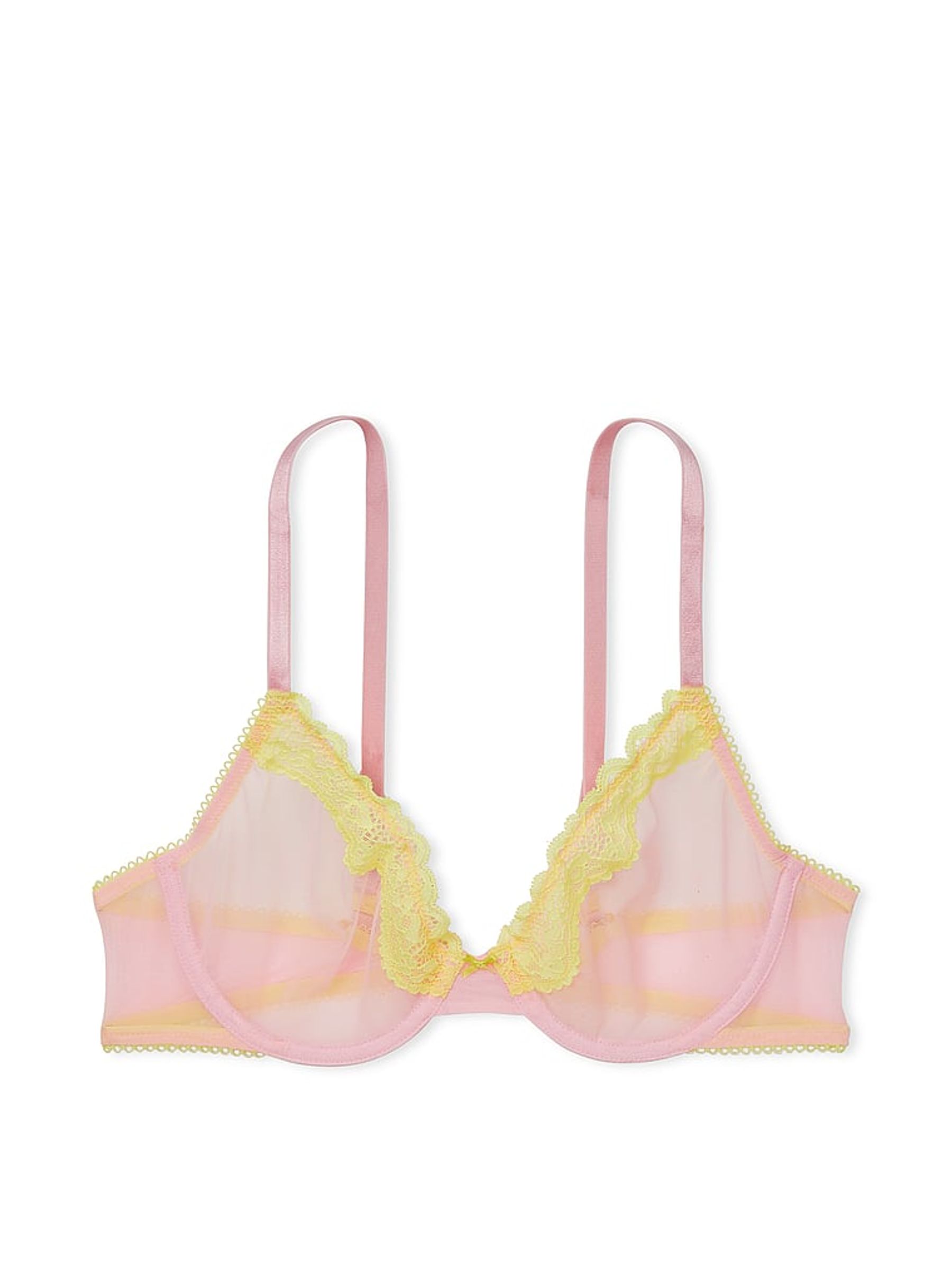 Pretty Blossom Pink Unlined Demi Bra - Image 3 of 3