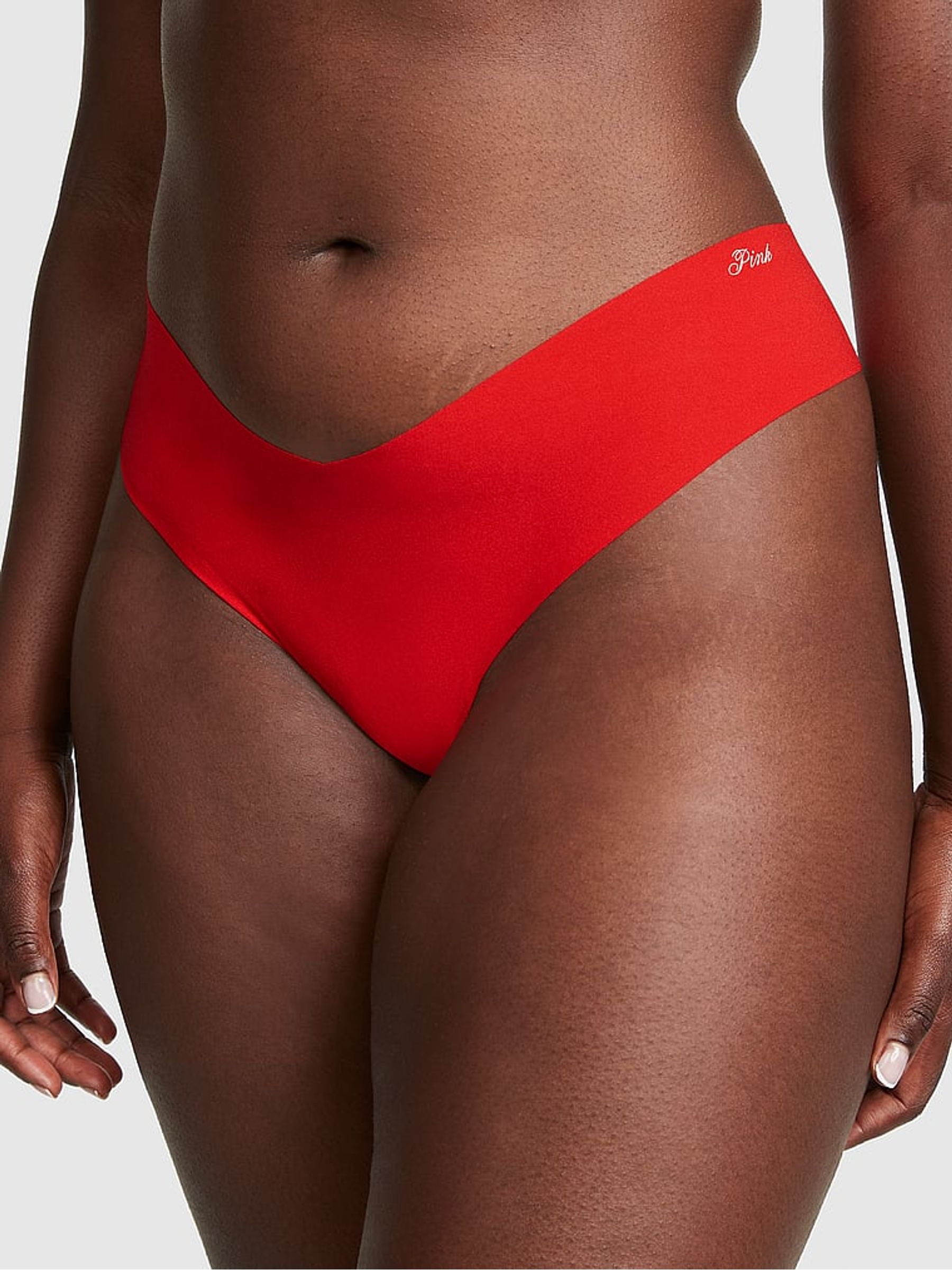 Pin Up Red No-Show Thong Knickers - Image 1 of 3