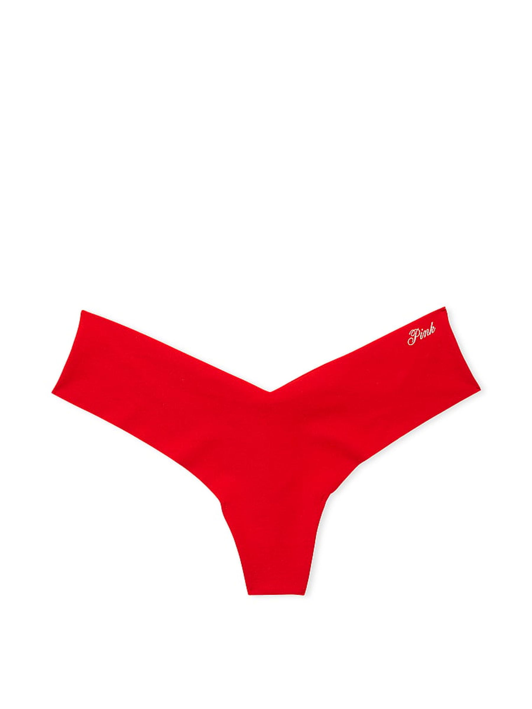 Pin Up Red No-Show Thong Knickers - Image 3 of 3