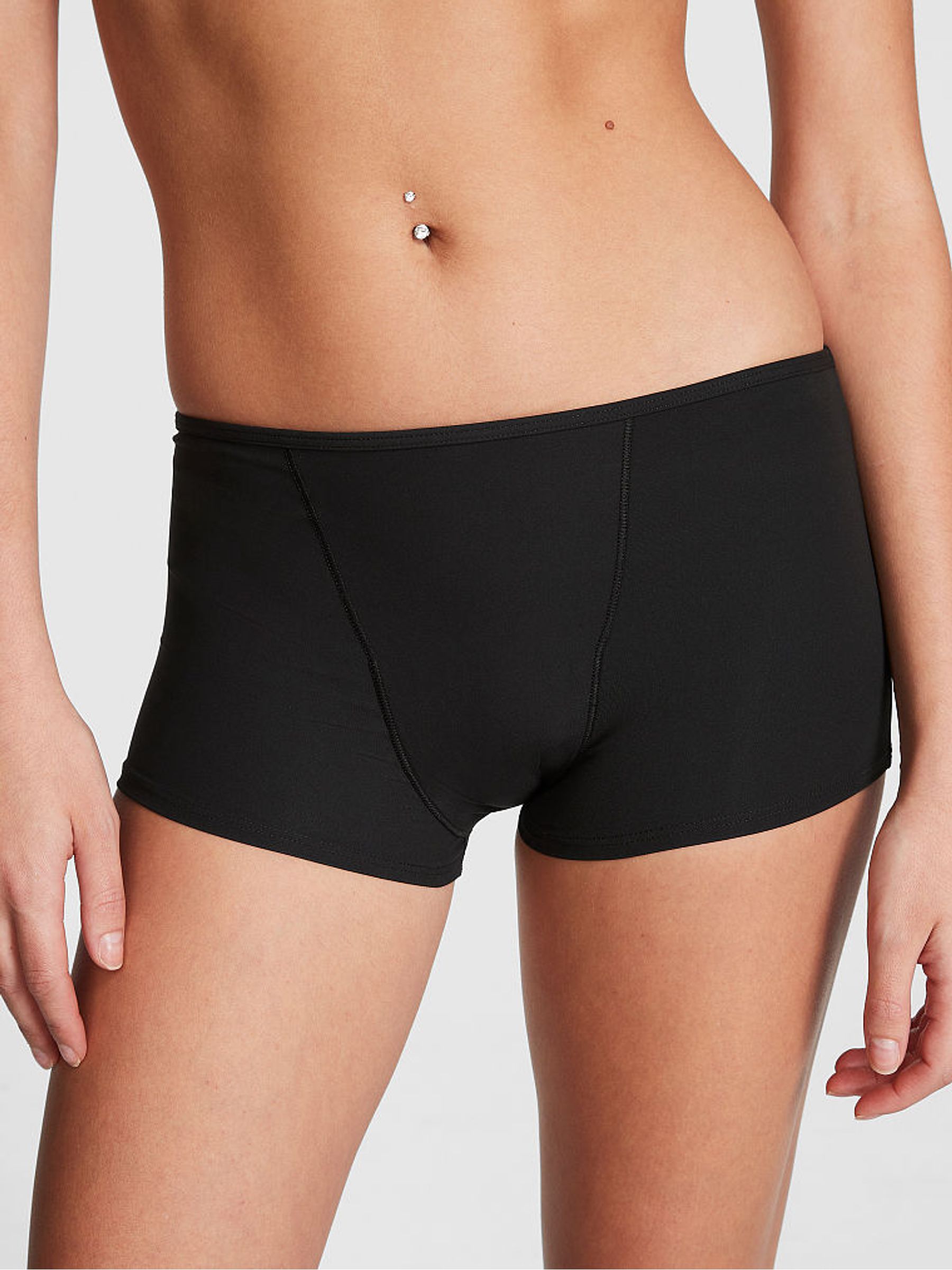 Pure Black Short Period Knickers - Image 1 of 3
