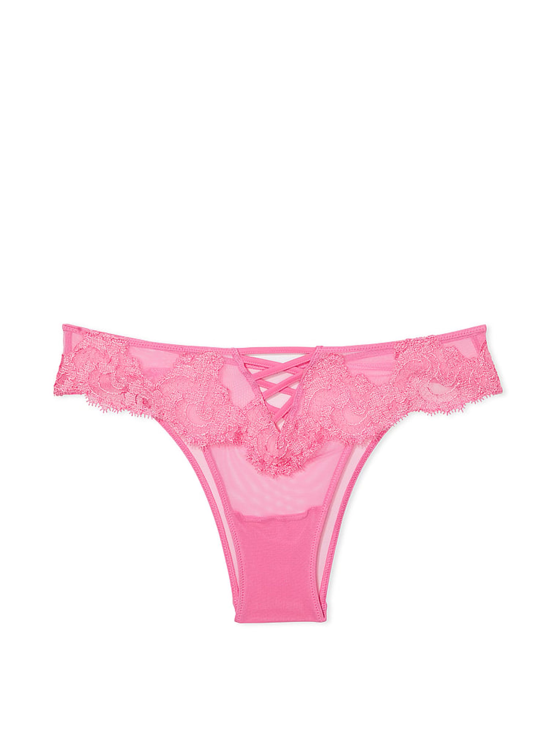 Tickled Pink Boho Floral Brazilian Embroidered Knickers - Image 3 of 3