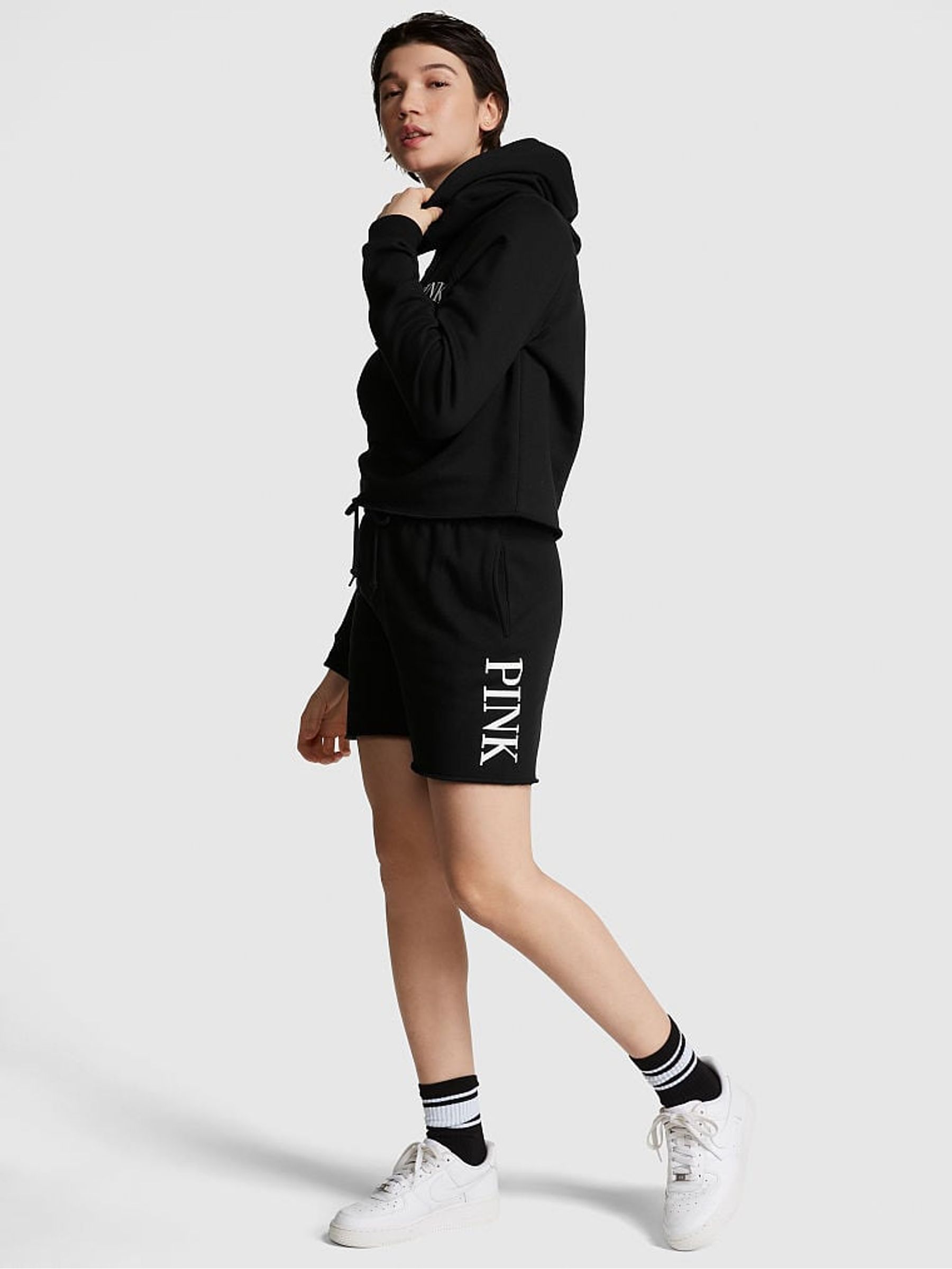 Pure Black Everyday Fleece Sweat Short - Image 1 of 4
