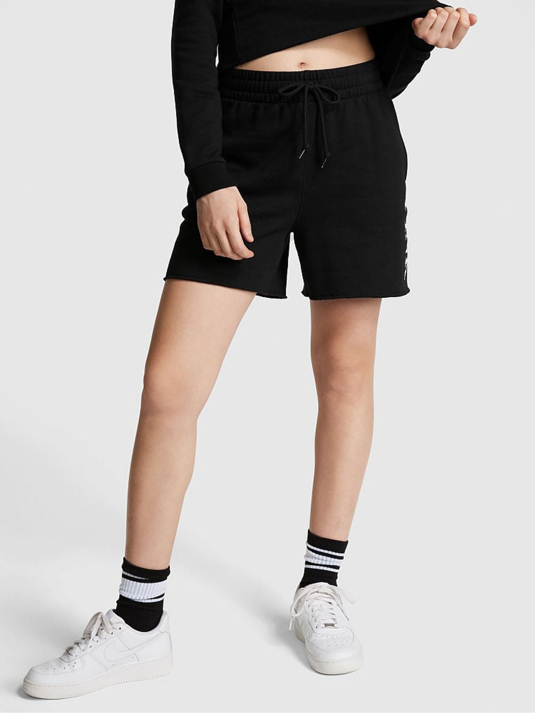 Pure Black Everyday Fleece Sweat Short - Image 2 of 4