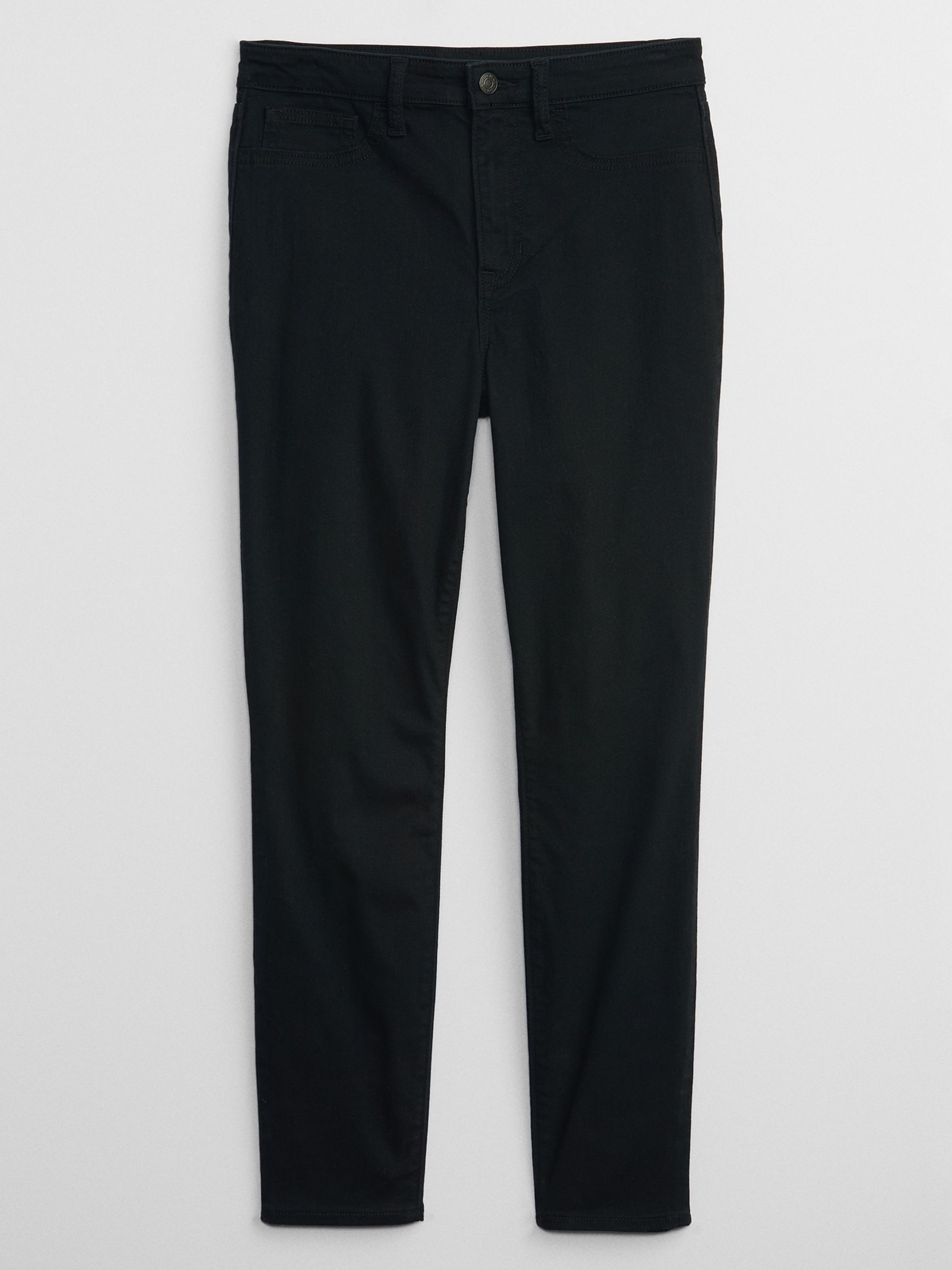 Black High Waisted Super Stretch Skinny Jeggings - Image 3 of 4