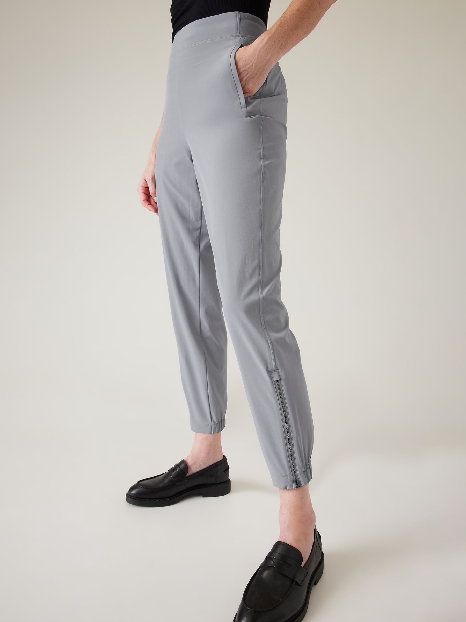 Athleta Blue Brooklyn Mid Rise Featherweight Joggers - Image 3 of 5