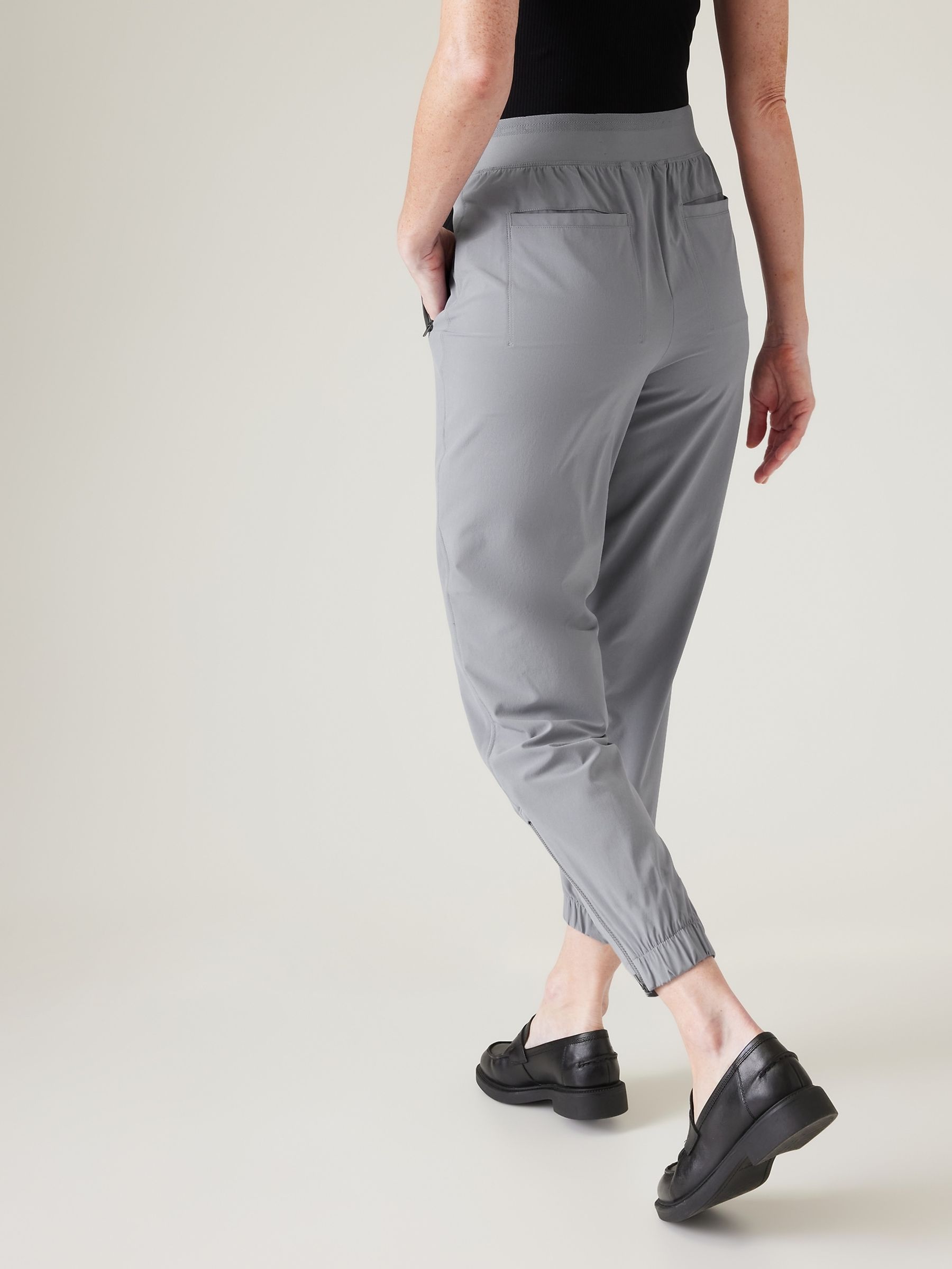Athleta Blue Brooklyn Mid Rise Featherweight Joggers - Image 4 of 5