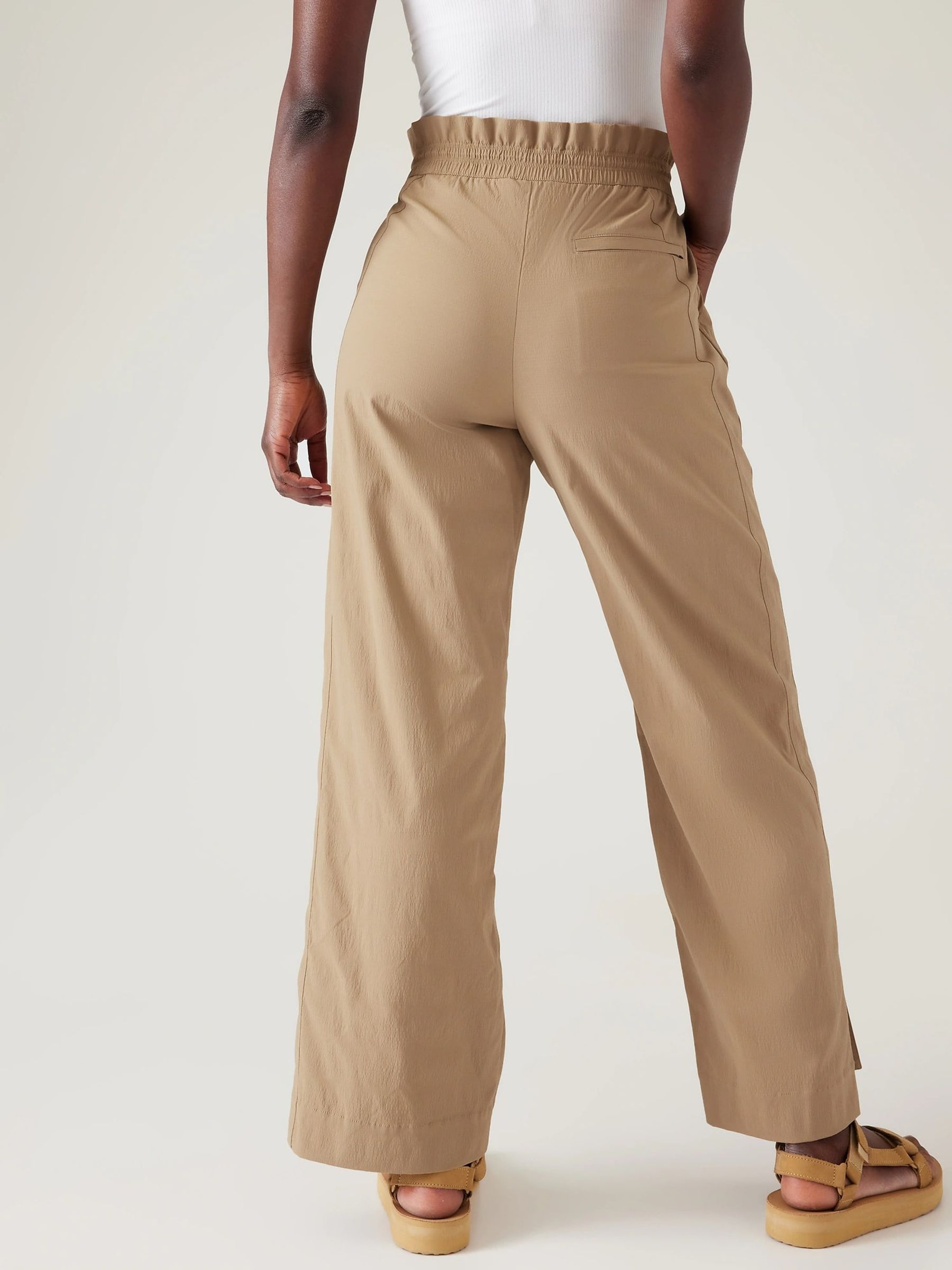 Athleta Beige Trekkie Parachute Trousers - Image 2 of 4