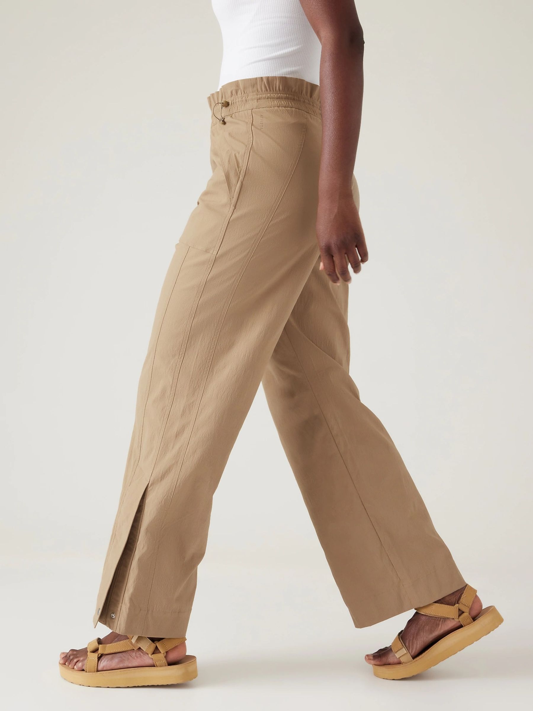 Athleta Beige Trekkie Parachute Trousers - Image 3 of 4