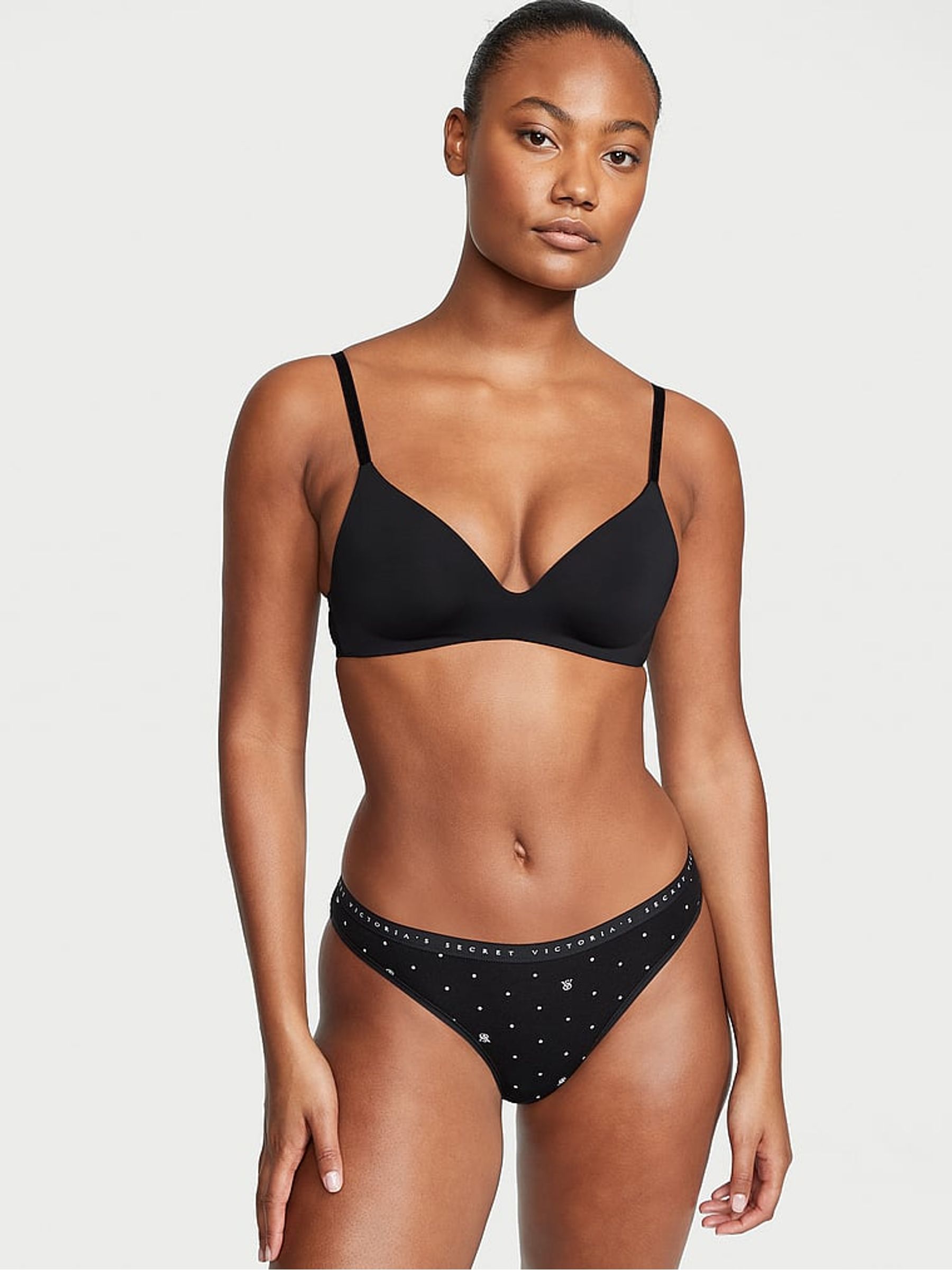 Black Dot Logo Bikini Knickers - Image 1 of 3