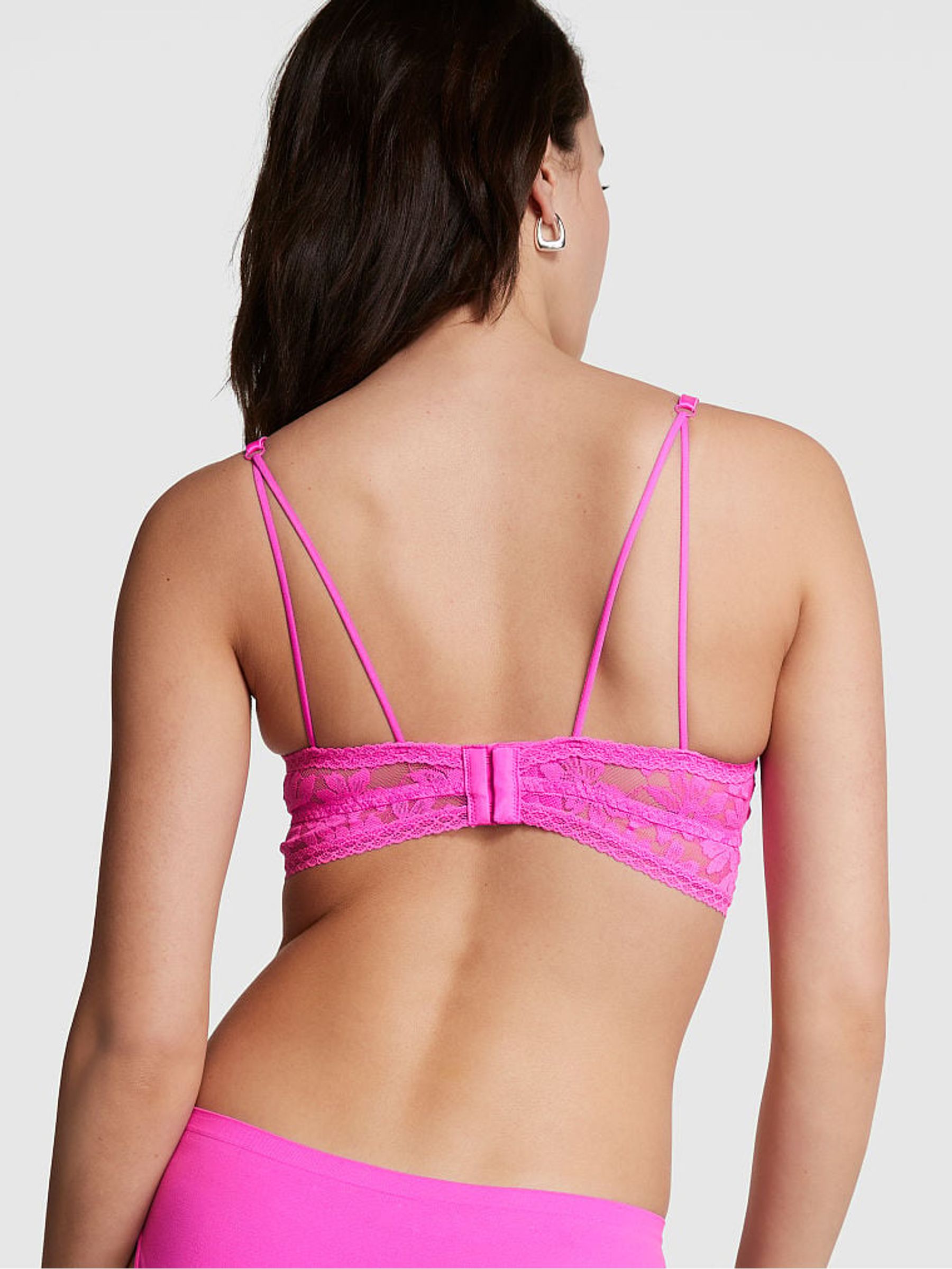 Pink Berry Lace Wired Push Up Bralette - Image 2 of 3