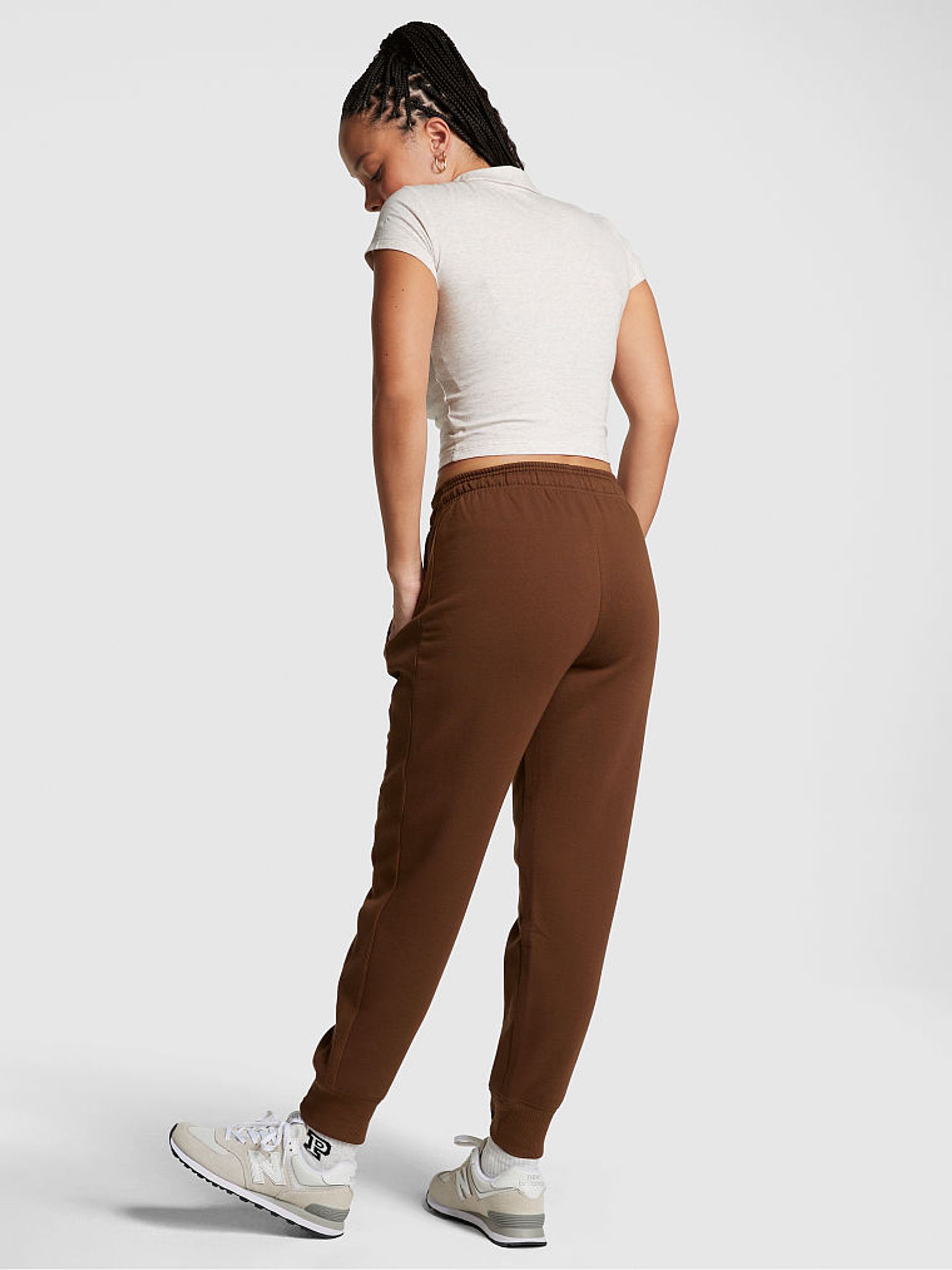 Chocolate Kiss Brown Fleece Jogger - Image 2 of 3