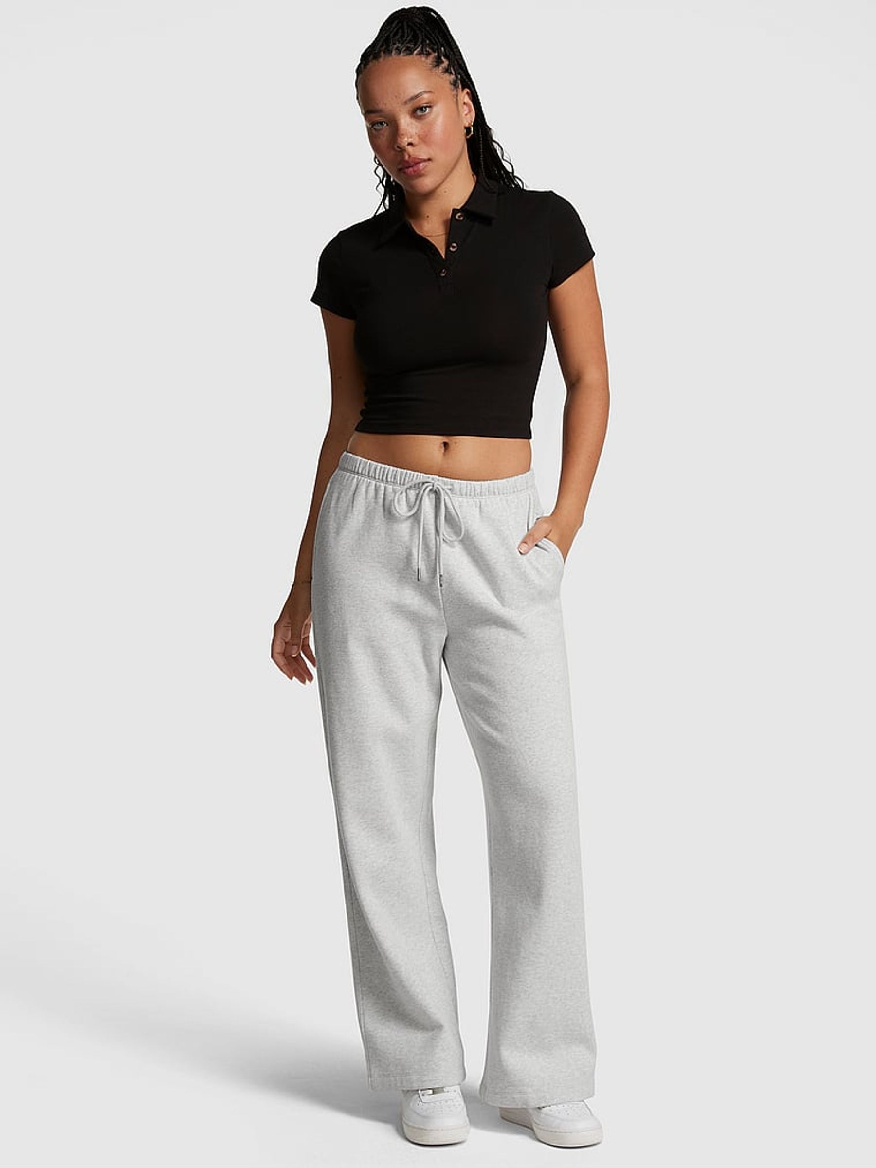 Heather Stone Grey Cargo Jogger - Image 1 of 3