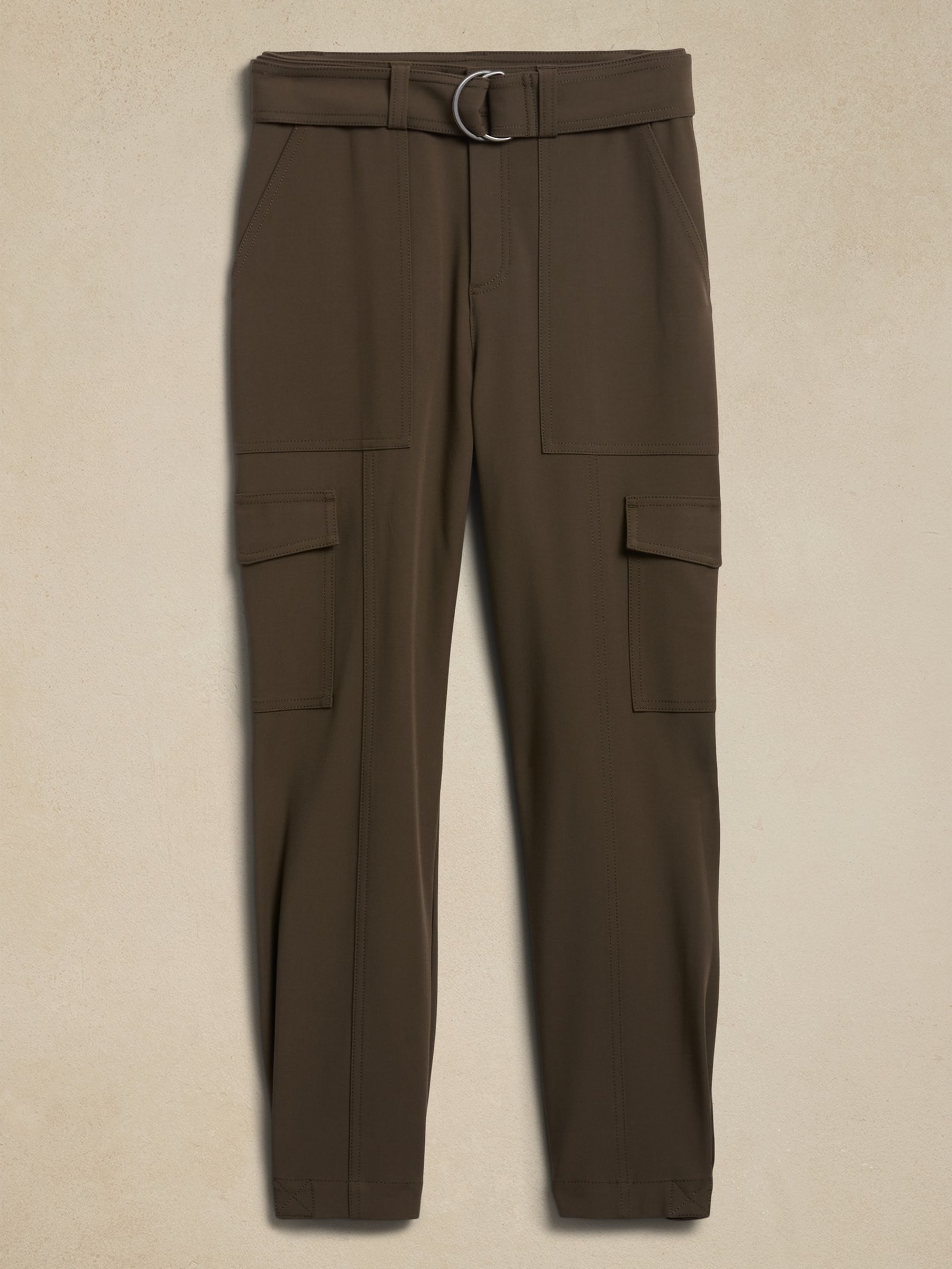 Banana Republic Brown Slim Refined Stretch Cargo Trousers - Image 4 of 4
