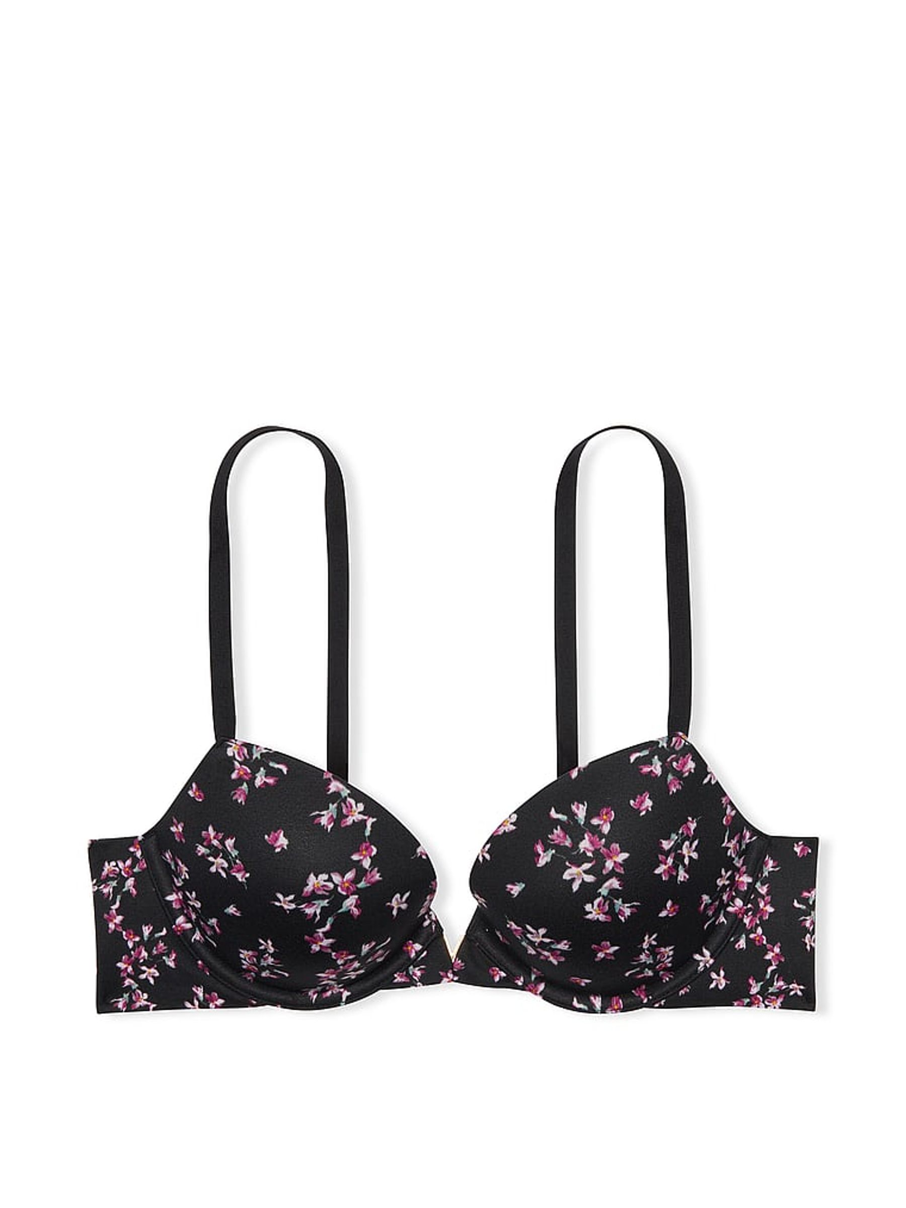 Black Floral Push Up Bra - Image 3 of 3