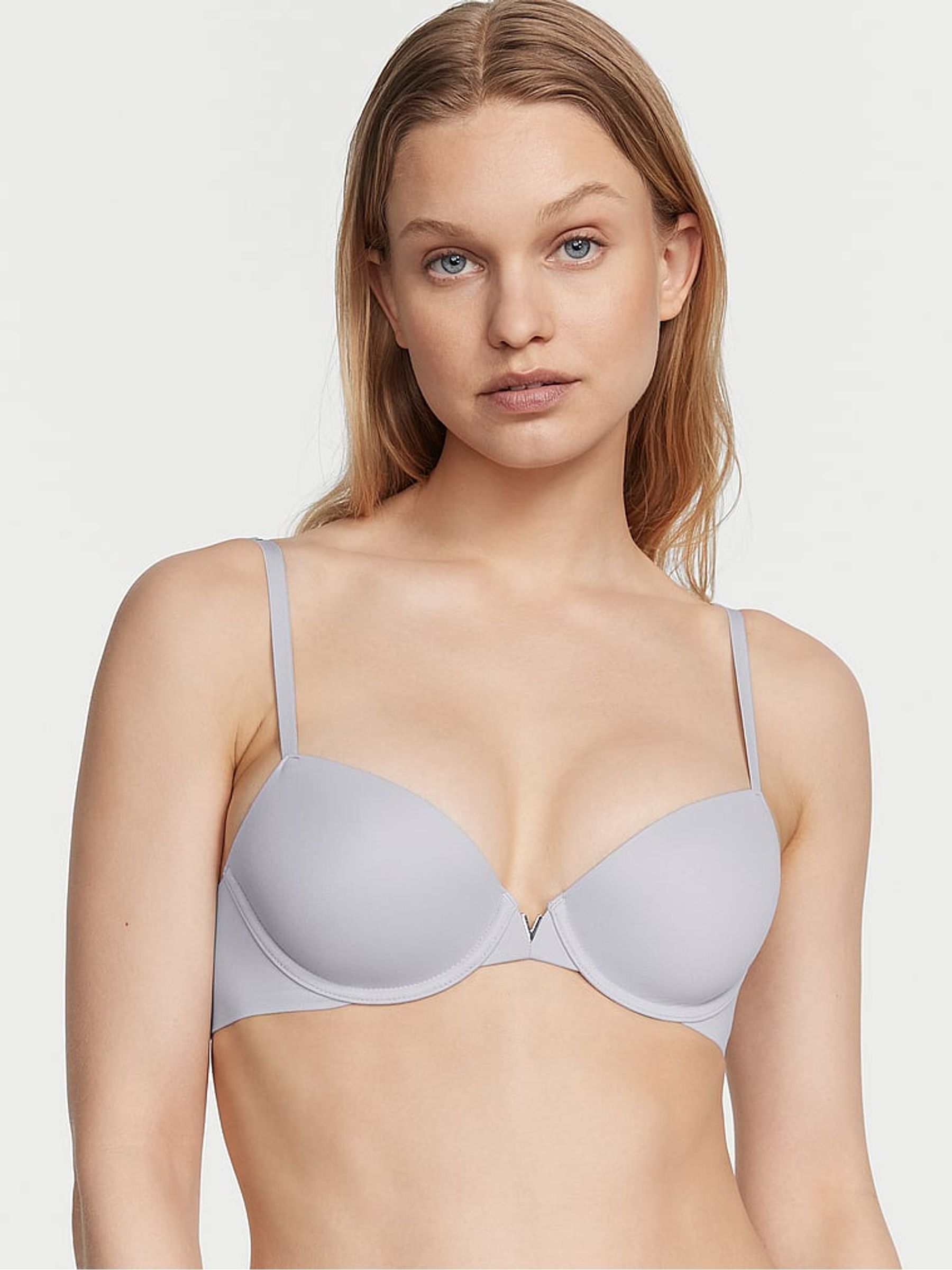 Flint Grey Smooth Lightly Lined Demi Bra - Image 1 of 4