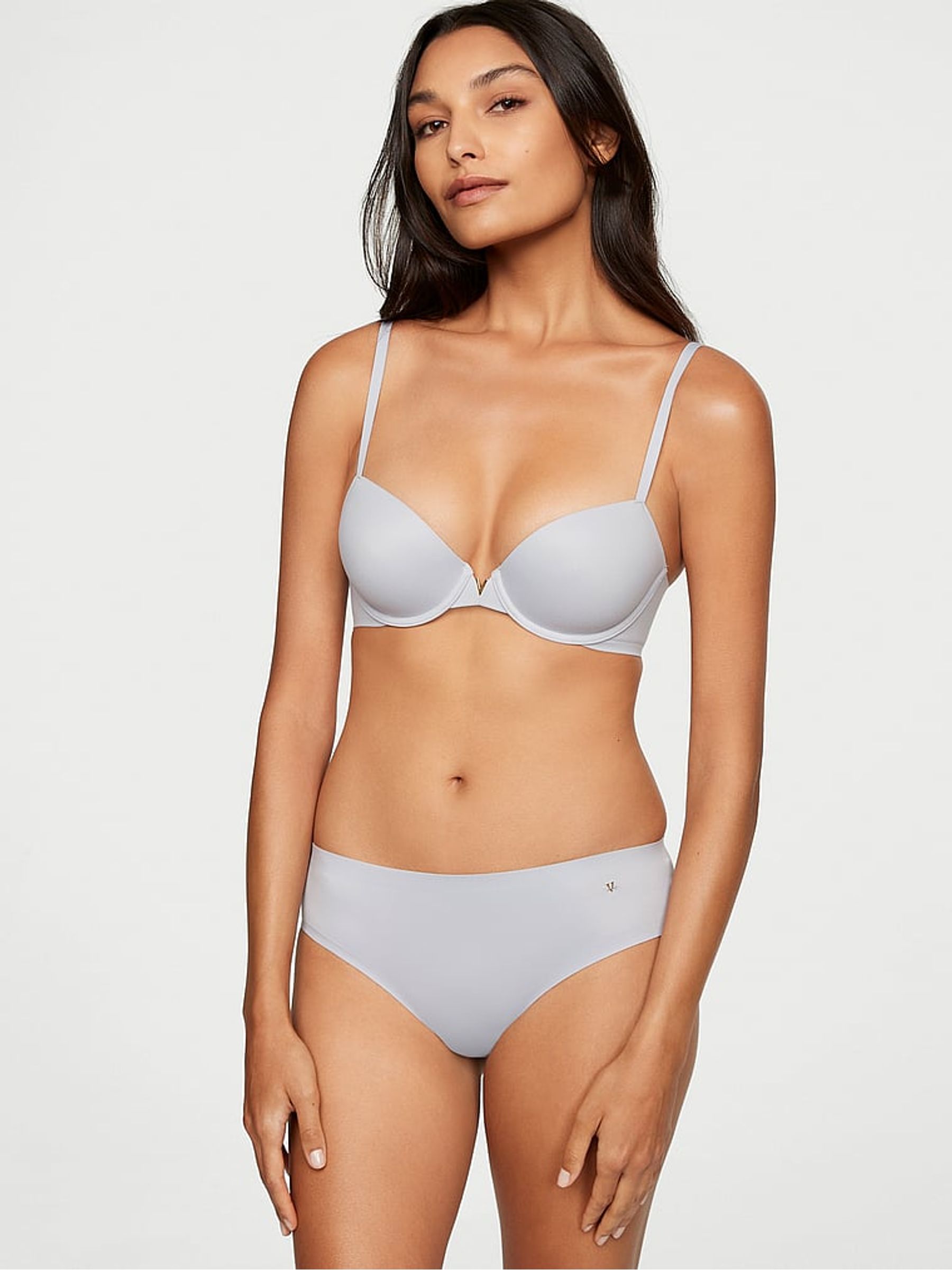 Flint Grey Smooth Lightly Lined Demi Bra - Image 3 of 4