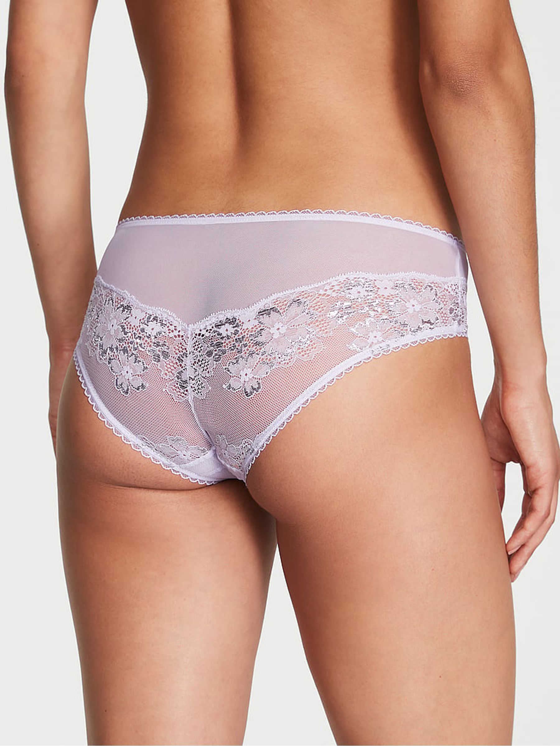 Lucky Lilac Purple Lace Hipster Knickers - Image 2 of 3