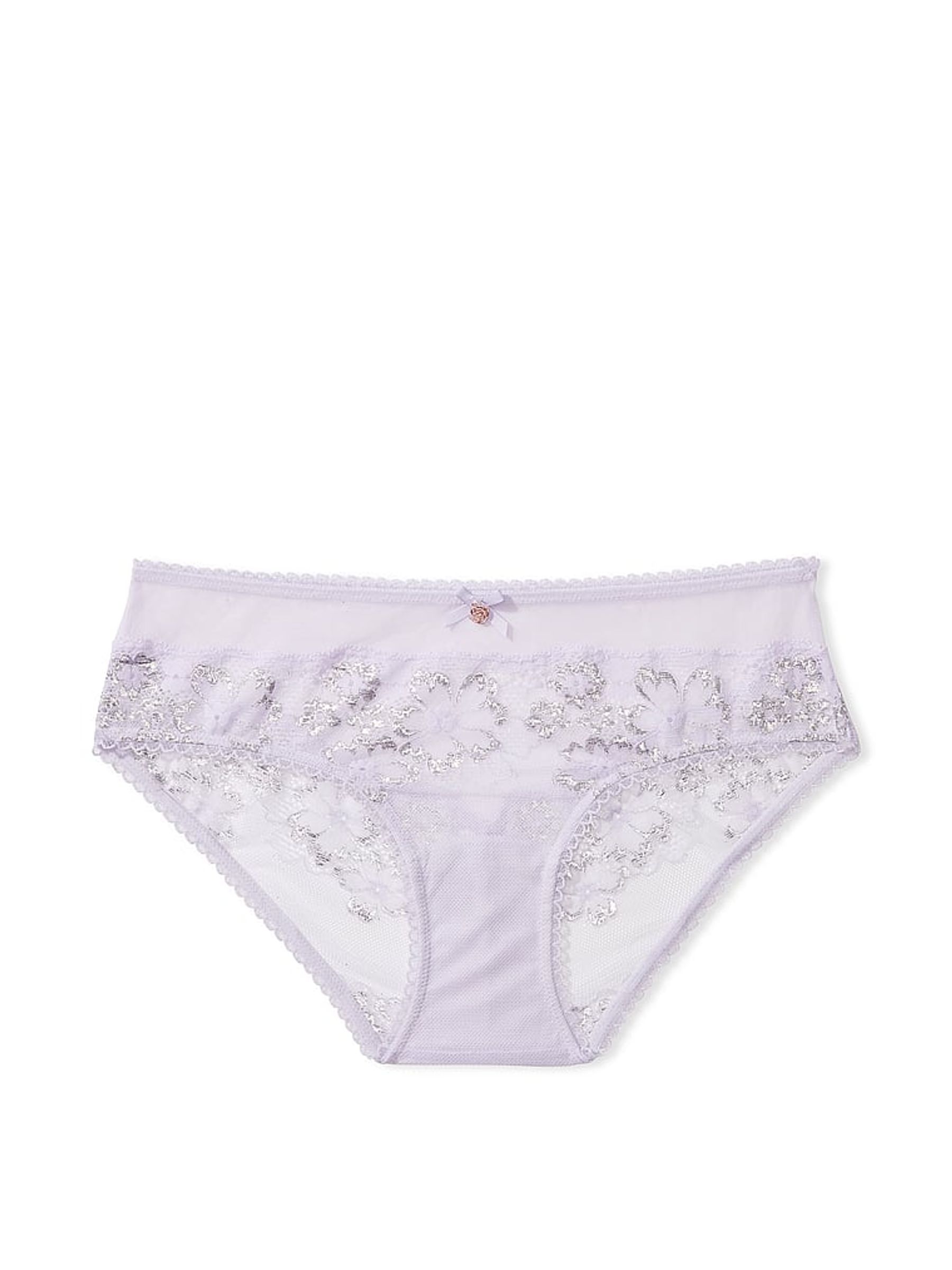 Lucky Lilac Purple Lace Hipster Knickers - Image 3 of 3
